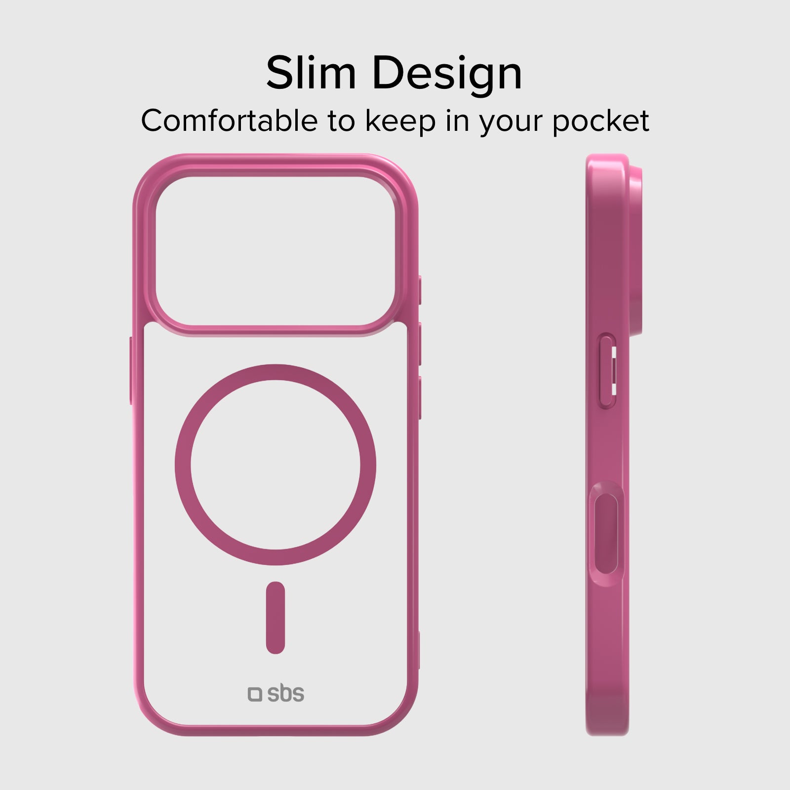 Cover for iPhone 17 Pro Max with coloured edges compatible with MagSafe charging