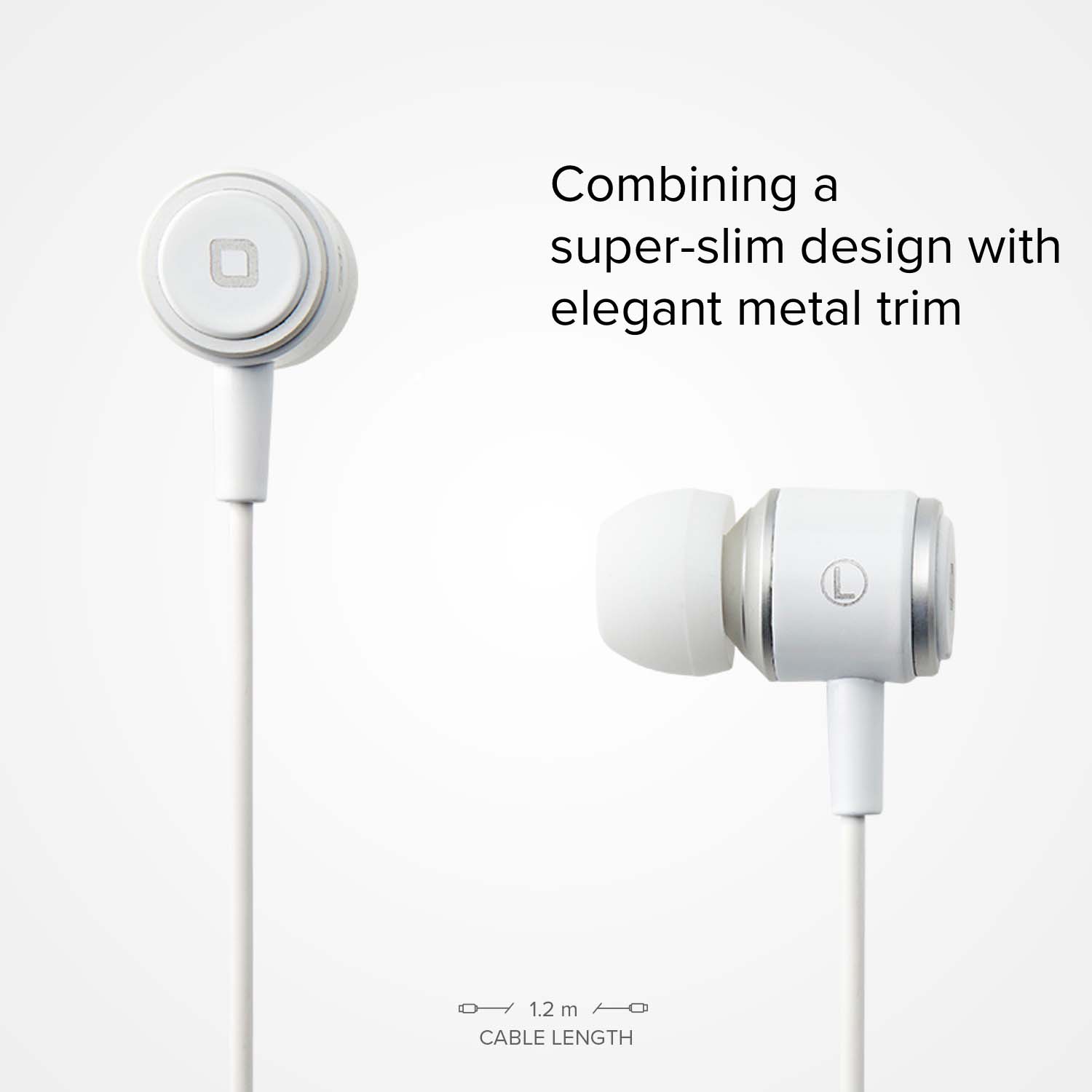 Kopfhörer mit Kabel, Stereo In-Ear Studio Mix 100, 3,5 mm Klinkenstecker mit Mikrofon und Taste zur Gesprächsannahme/ -beendigung