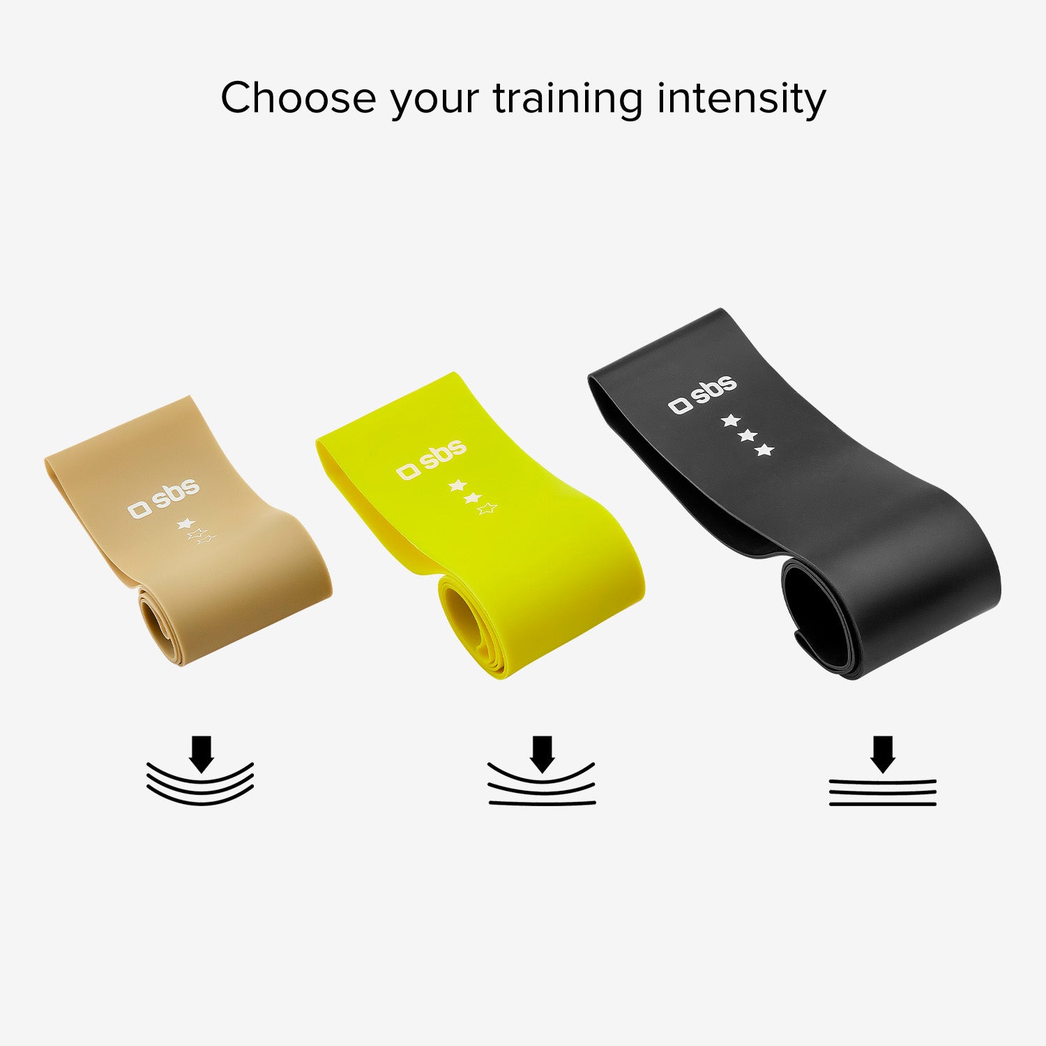 Kit mit drahtlosen TWS-Ohrhörern und elastischen Fitnessbändern