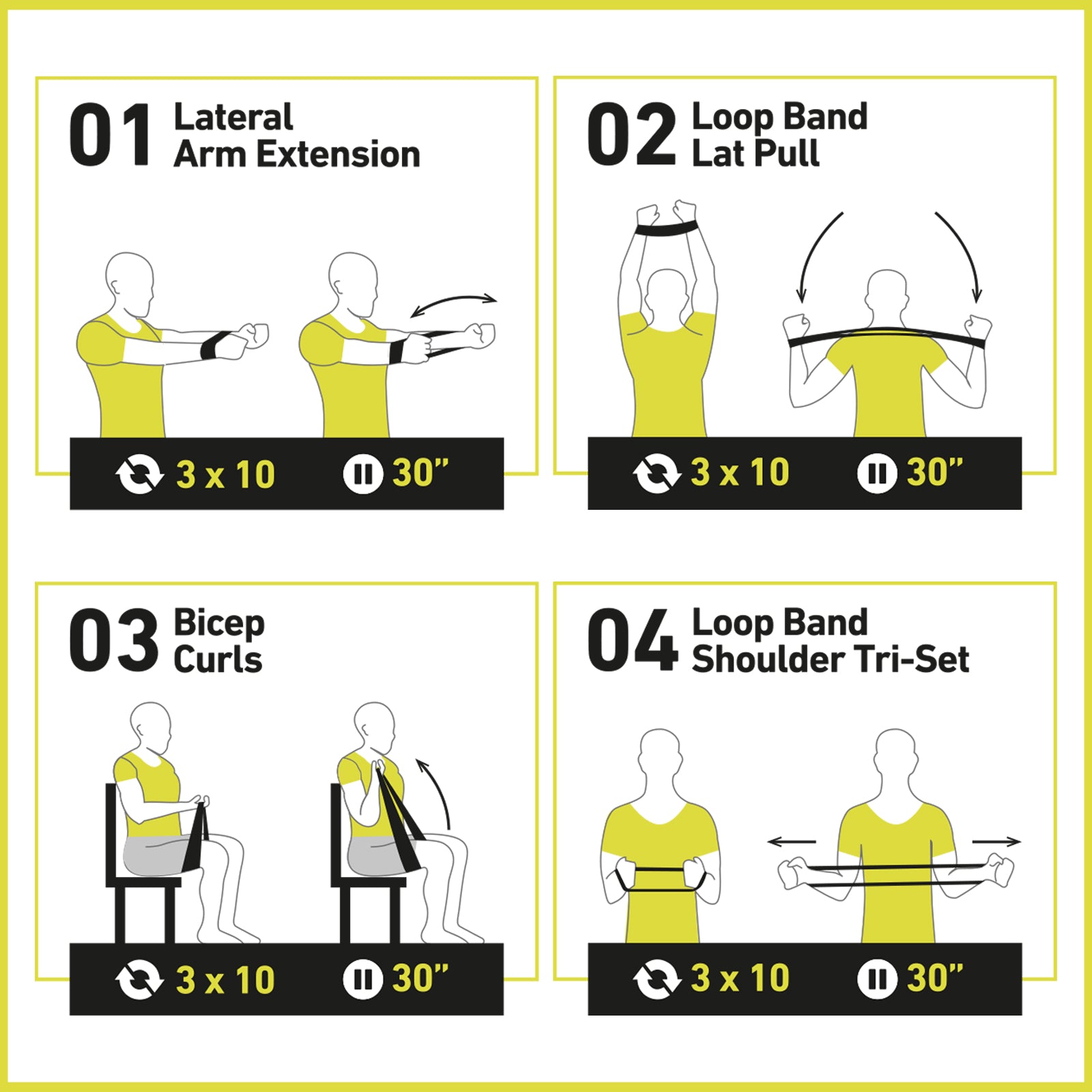 Kit mit drahtlosen TWS-Ohrhörern und elastischen Fitnessbändern