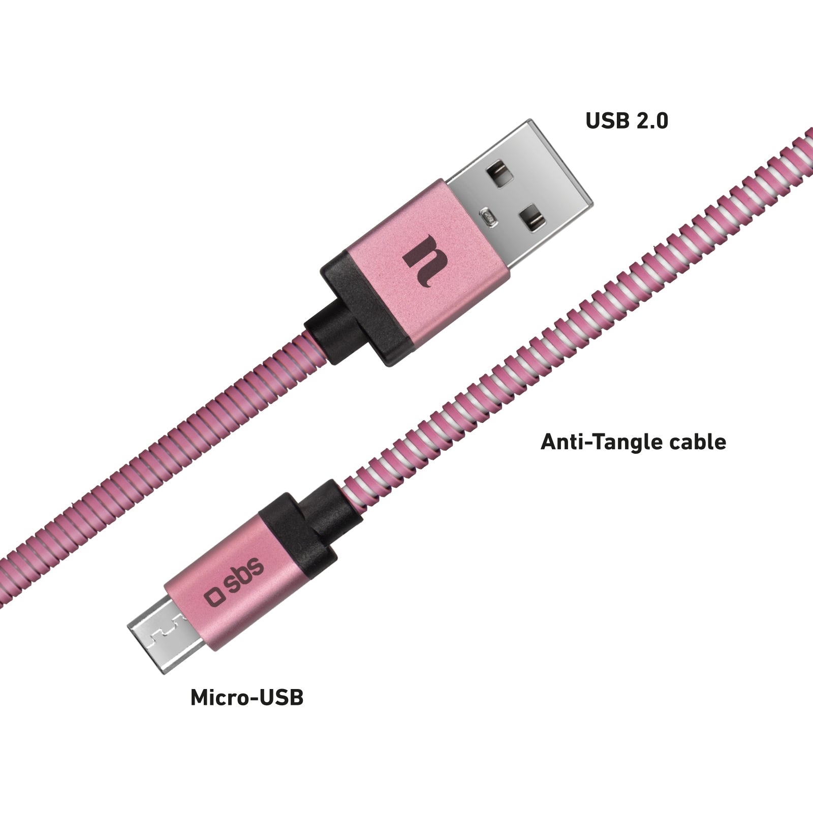 Câble données et charge Micro USB-USB 2.0 Amalfi