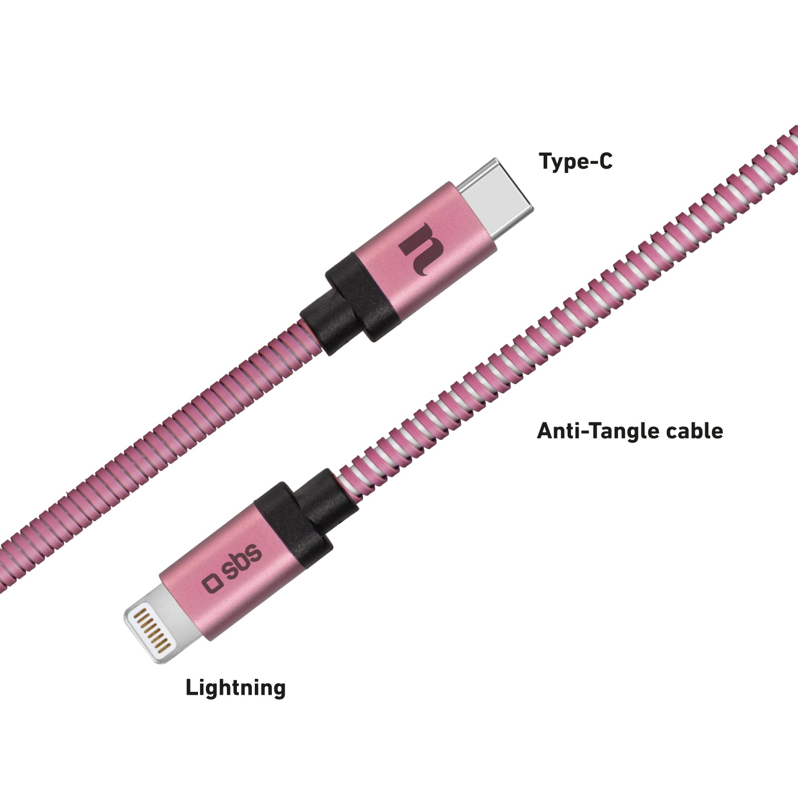 Cable de datos y recarga Lightning-Tipo-C Taormina