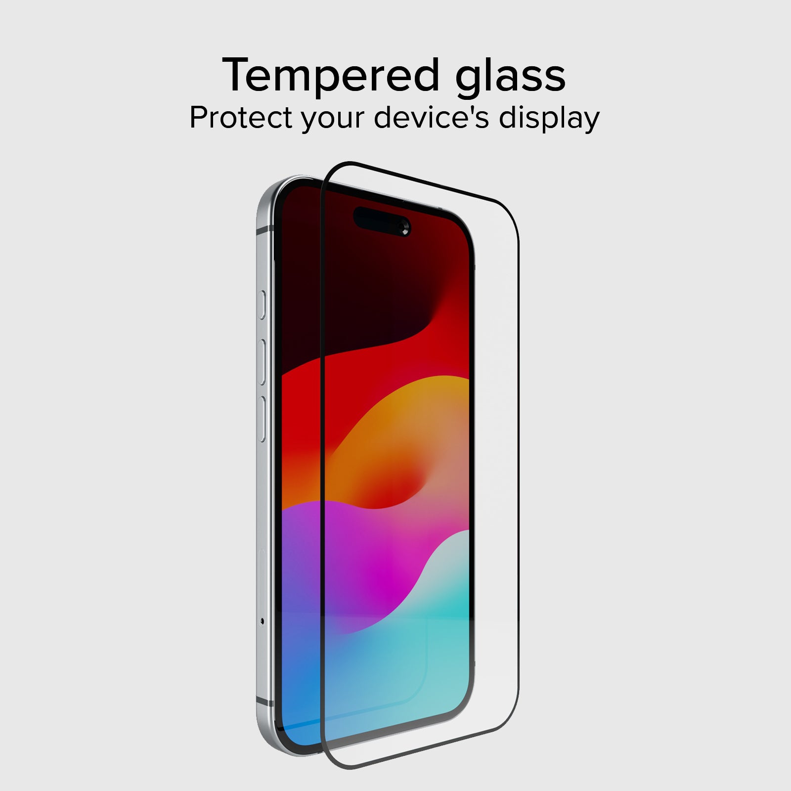 Full Cover Glass Screen Protector for iPhone 16/15