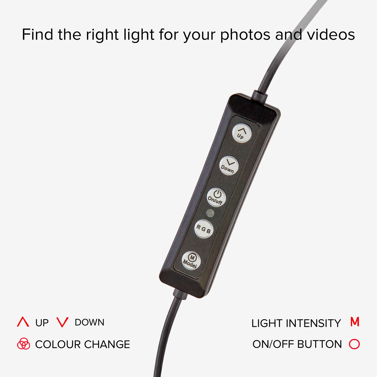 Anello LED multicolor con treppiede per video e foto