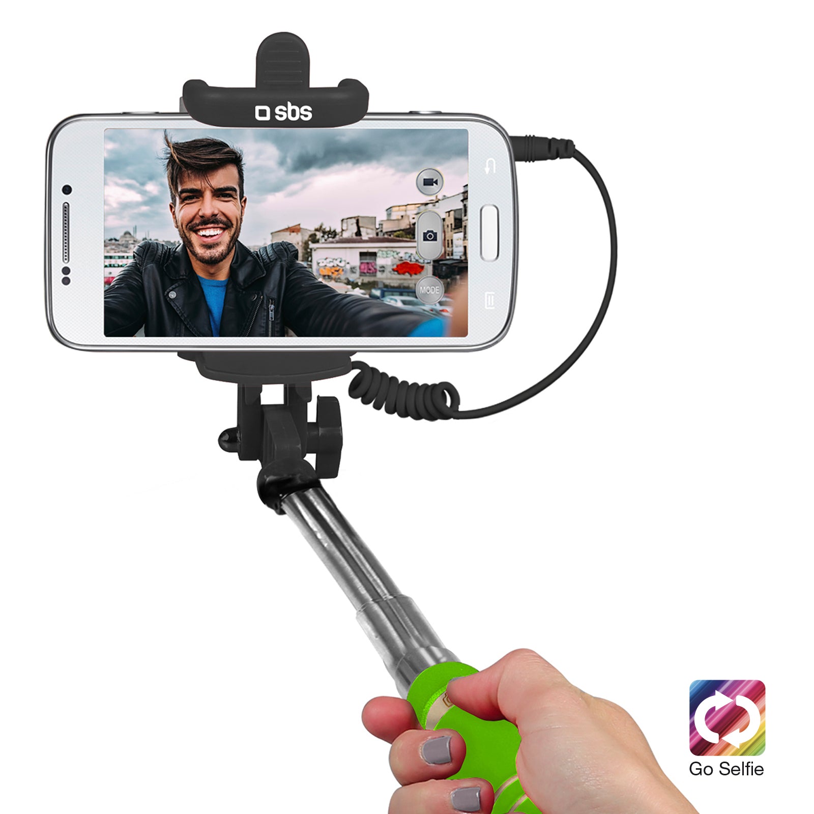 Mini-Selfie Stick mit Klinkenstecker 3,5 mm