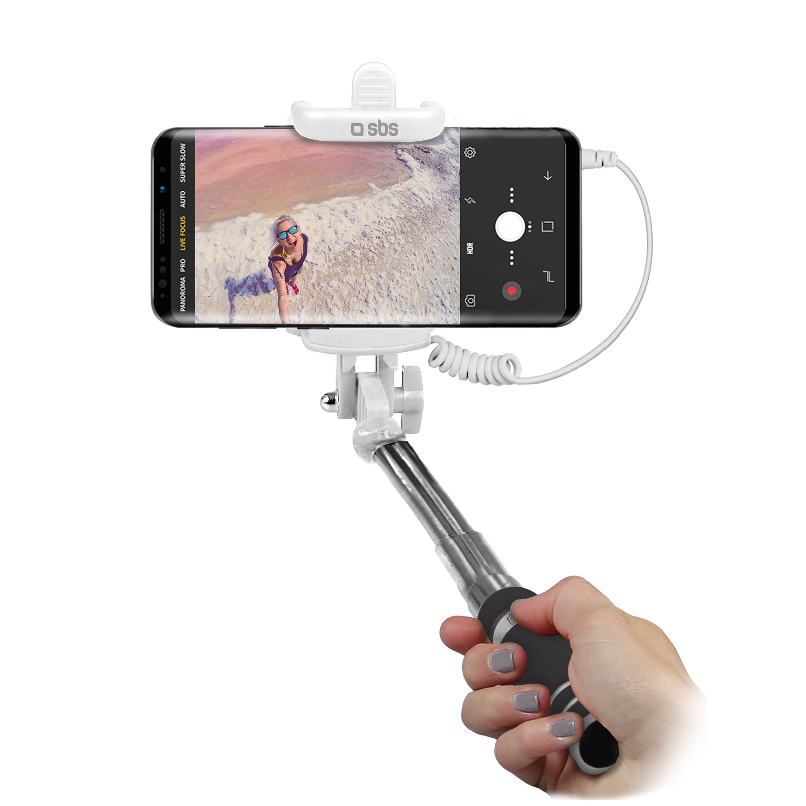 Mini-Selfie Stick mit Klinkenstecker 3,5 mm