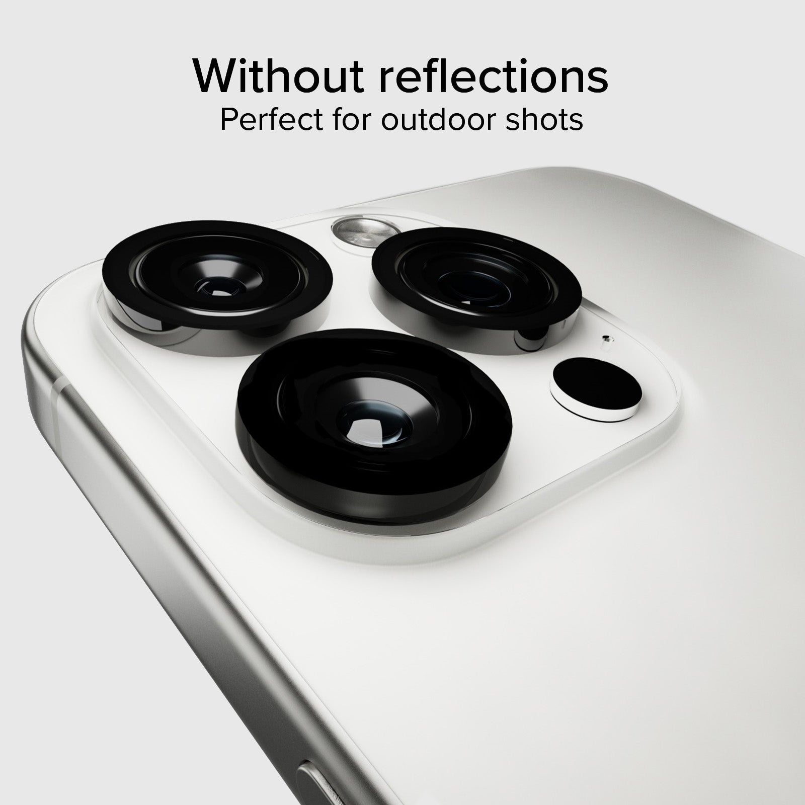 Single protective lenses for camera