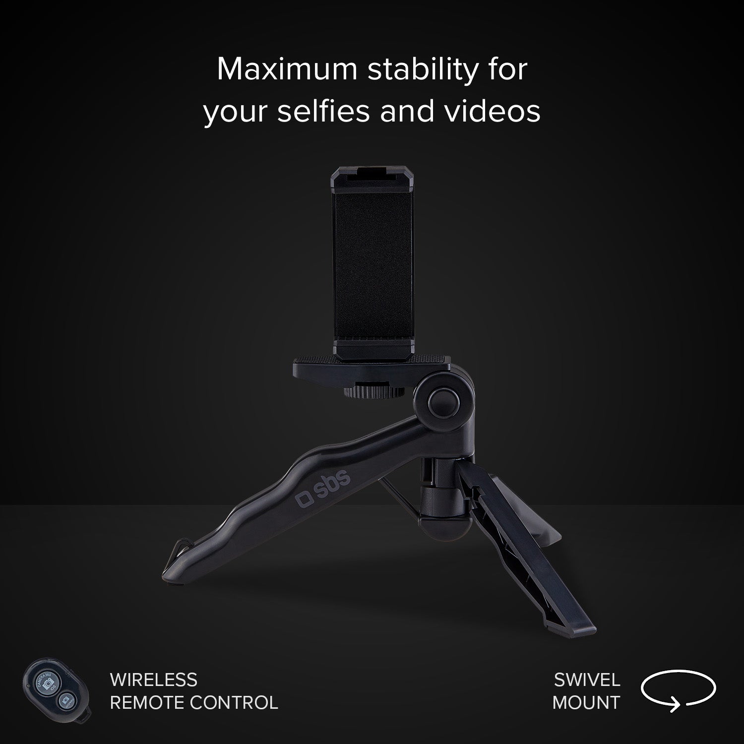 Kit Treppiede pocket con luce LED e microfono