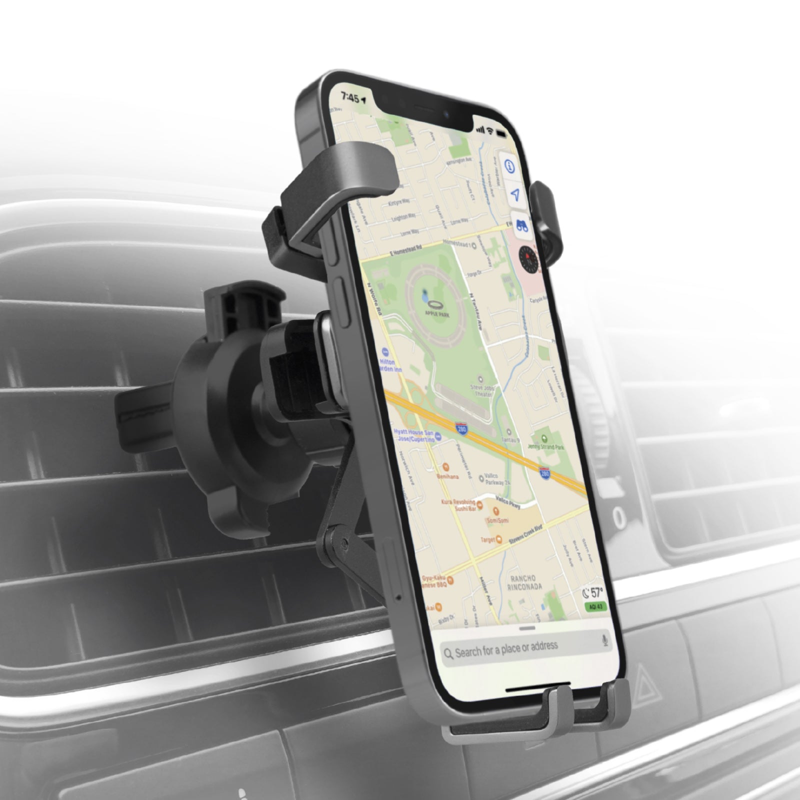 Autohalterung für Smartphone mit automatischem Einrasten