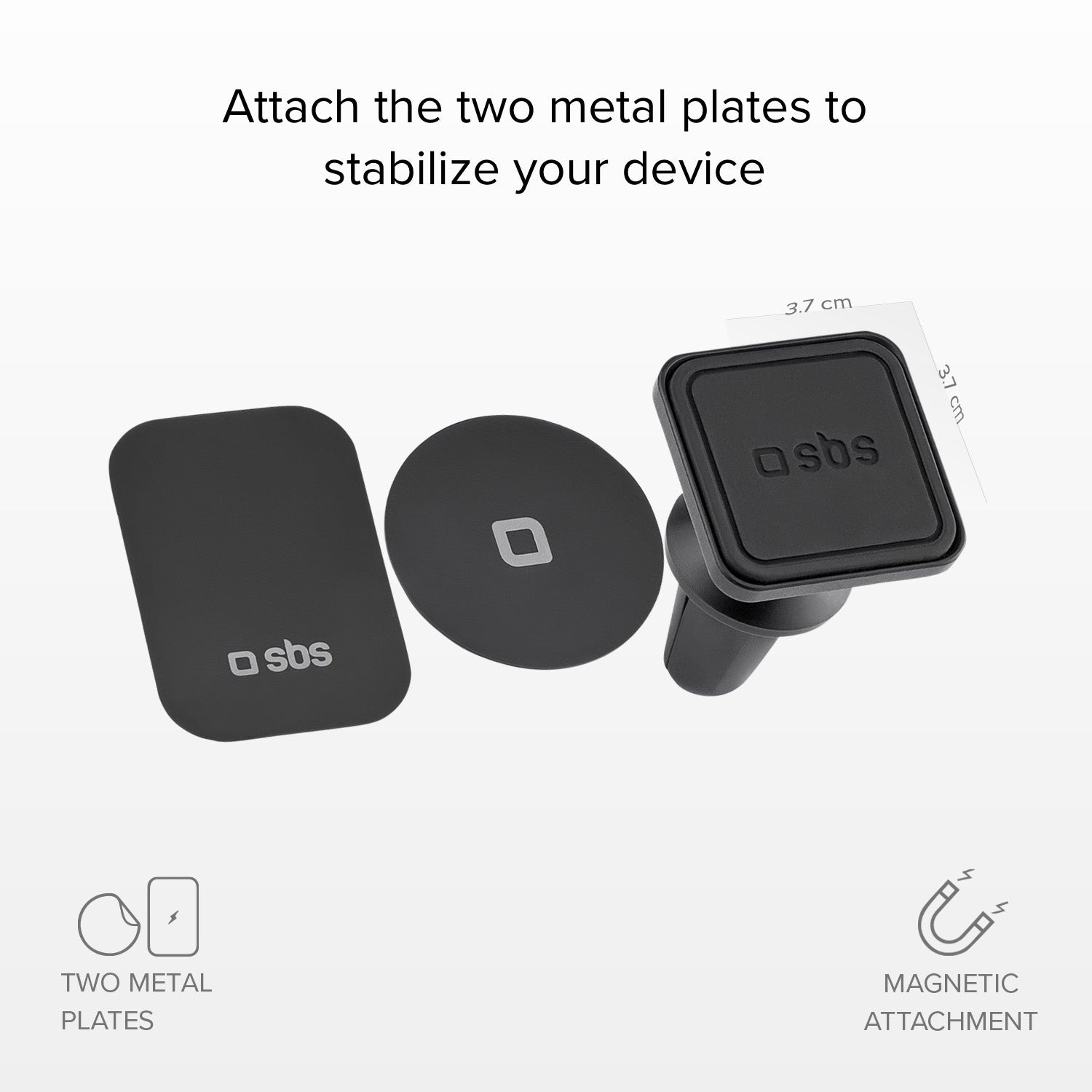 Quadratische Magnet-Autohalterung