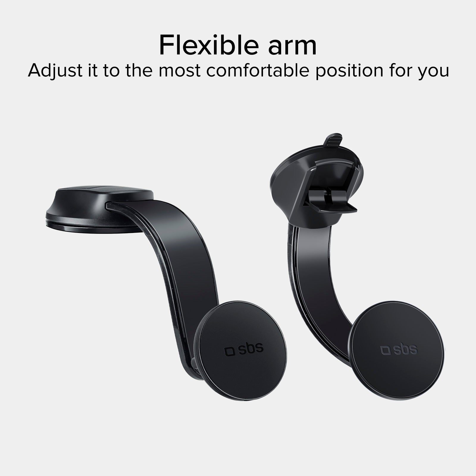Supporto auto a ventosa per smartphone con ricarica wireless
