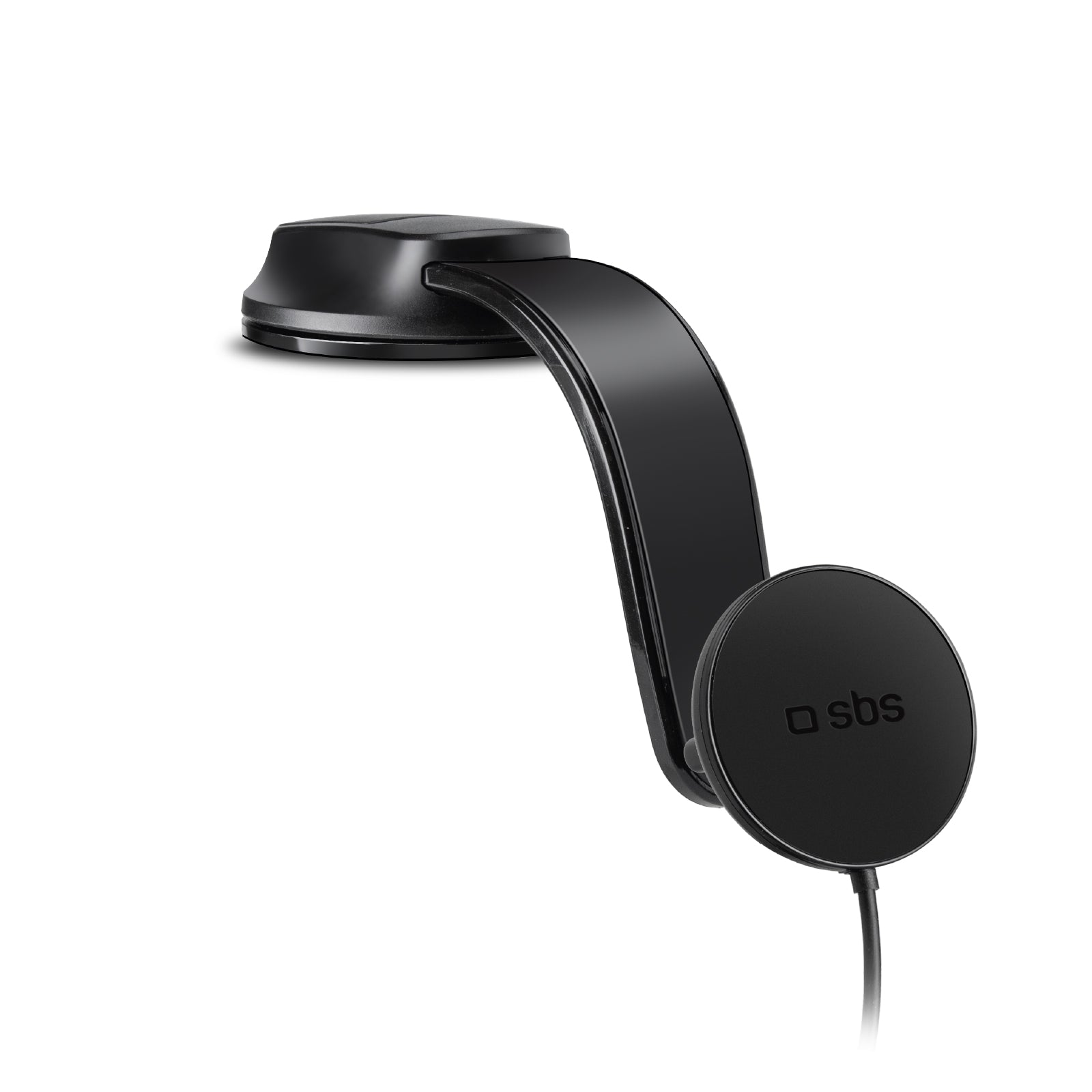 Supporto auto a ventosa per smartphone con ricarica wireless