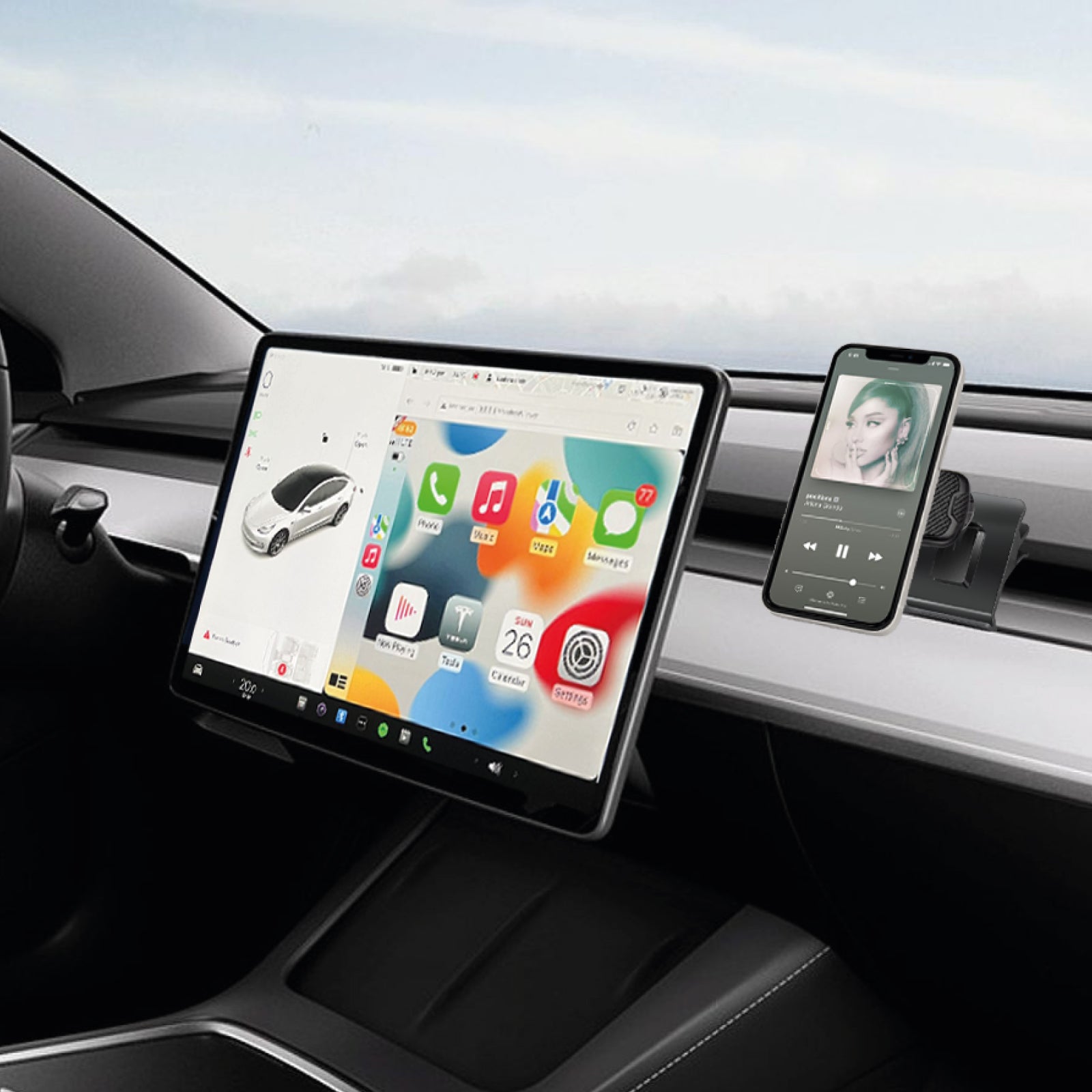 Supporto per auto per Tesla 3, S, X, Y