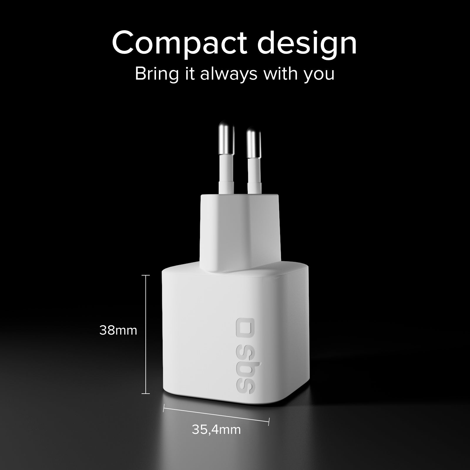 Chargeur mural USB-C 30 W compact avec Power Delivery 3.0 et PPS