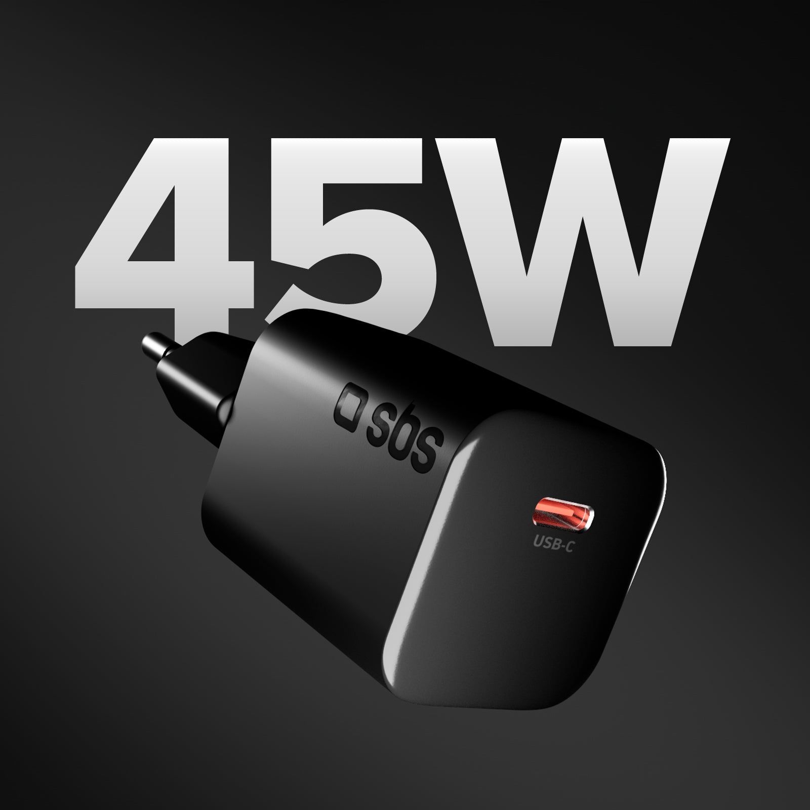Chargeur mural USB-C ultra-compact 45 W avec Power Delivery 3.0 et PPS