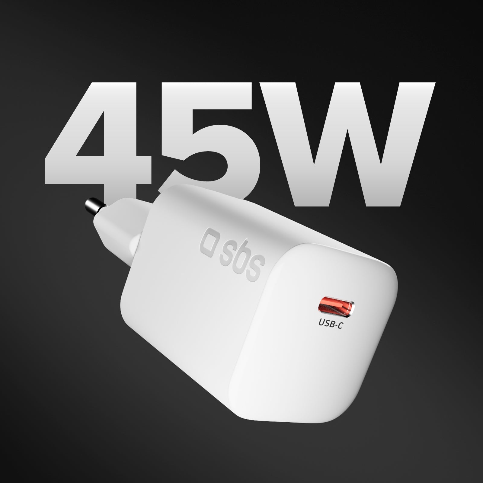 Chargeur mural USB-C ultra-compact 45 W avec Power Delivery 3.0 et PPS