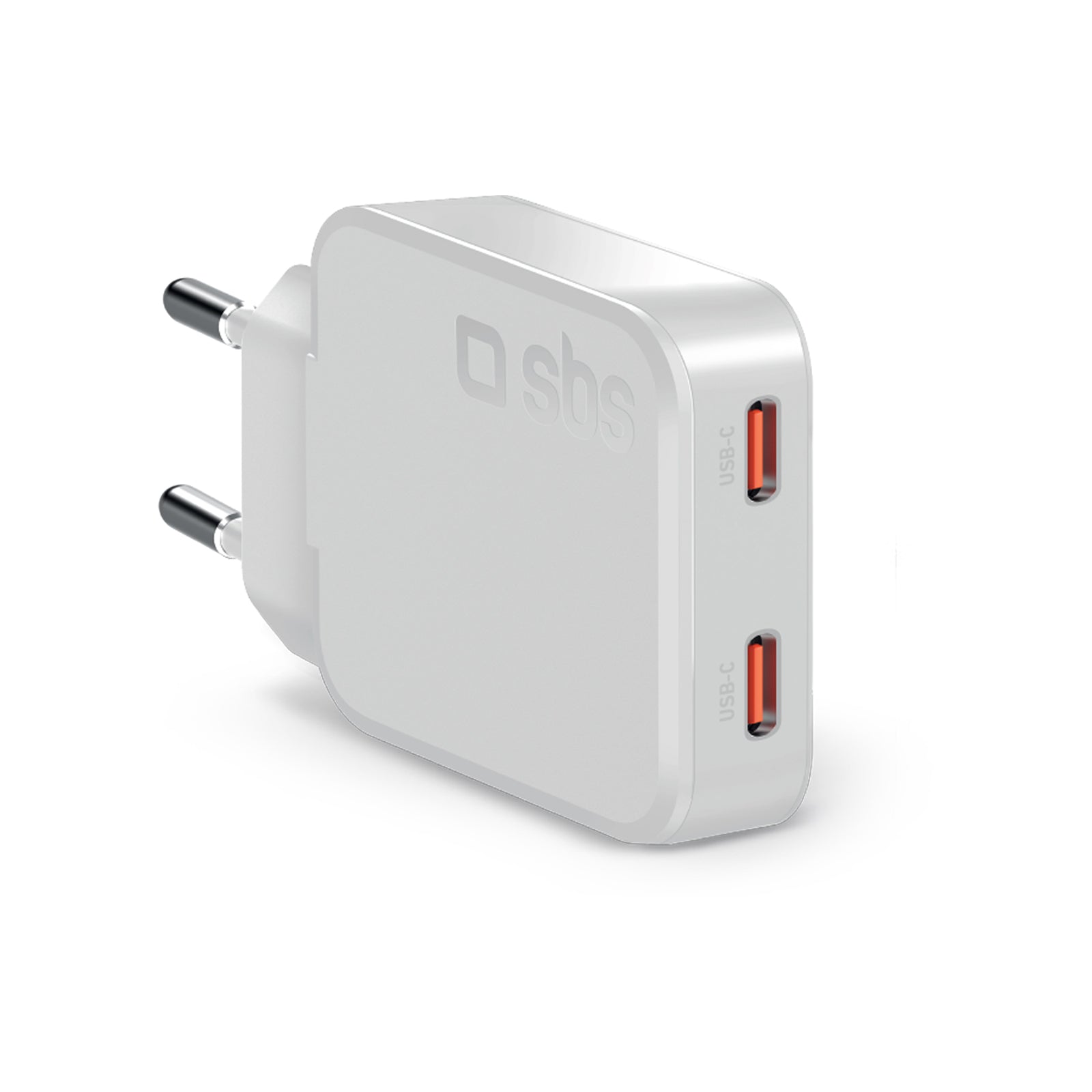Ultra-slim 67 Watt GaN charger with two USB-C Power Delivery ports, European plug