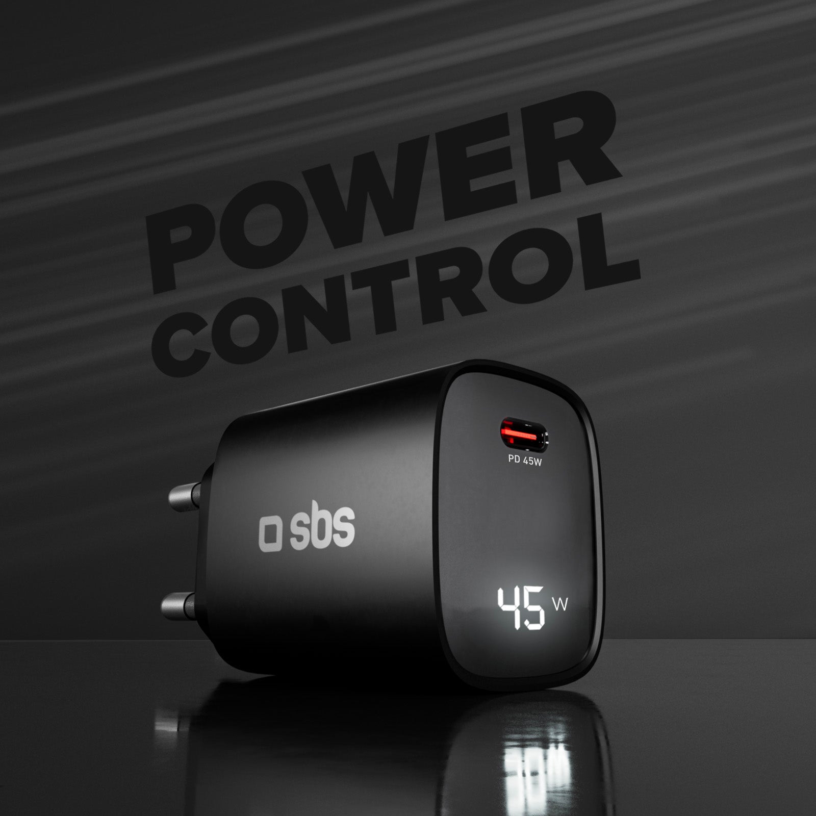 45-Watt-Ladegerät mit integriertem Display