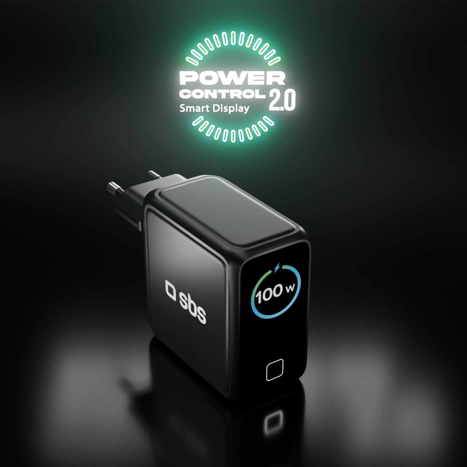 Chargeur USB‑C 100W avec écran TFT et 4 ports