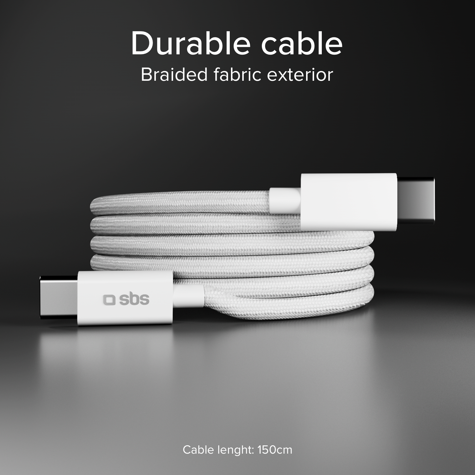 Kit chargeur USB-C 20W Power Delivery avec câble USB-C tressé de 1,5 m