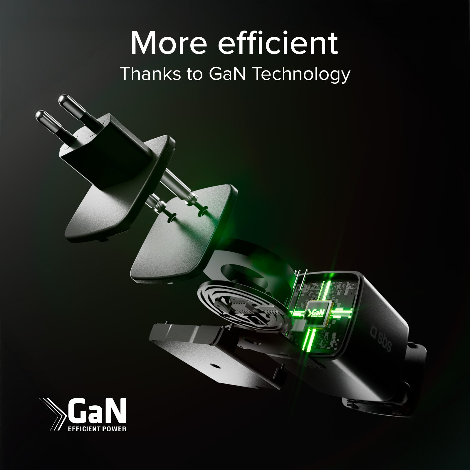 GaN-USB-C-30-W-Ladegerät mit einziehbarem Kabel