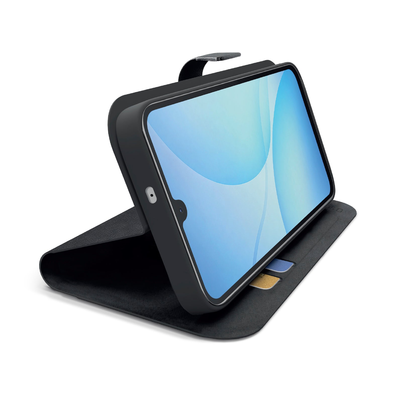 Funda libro con soporte y superficie suave al tacto para Samsung A17