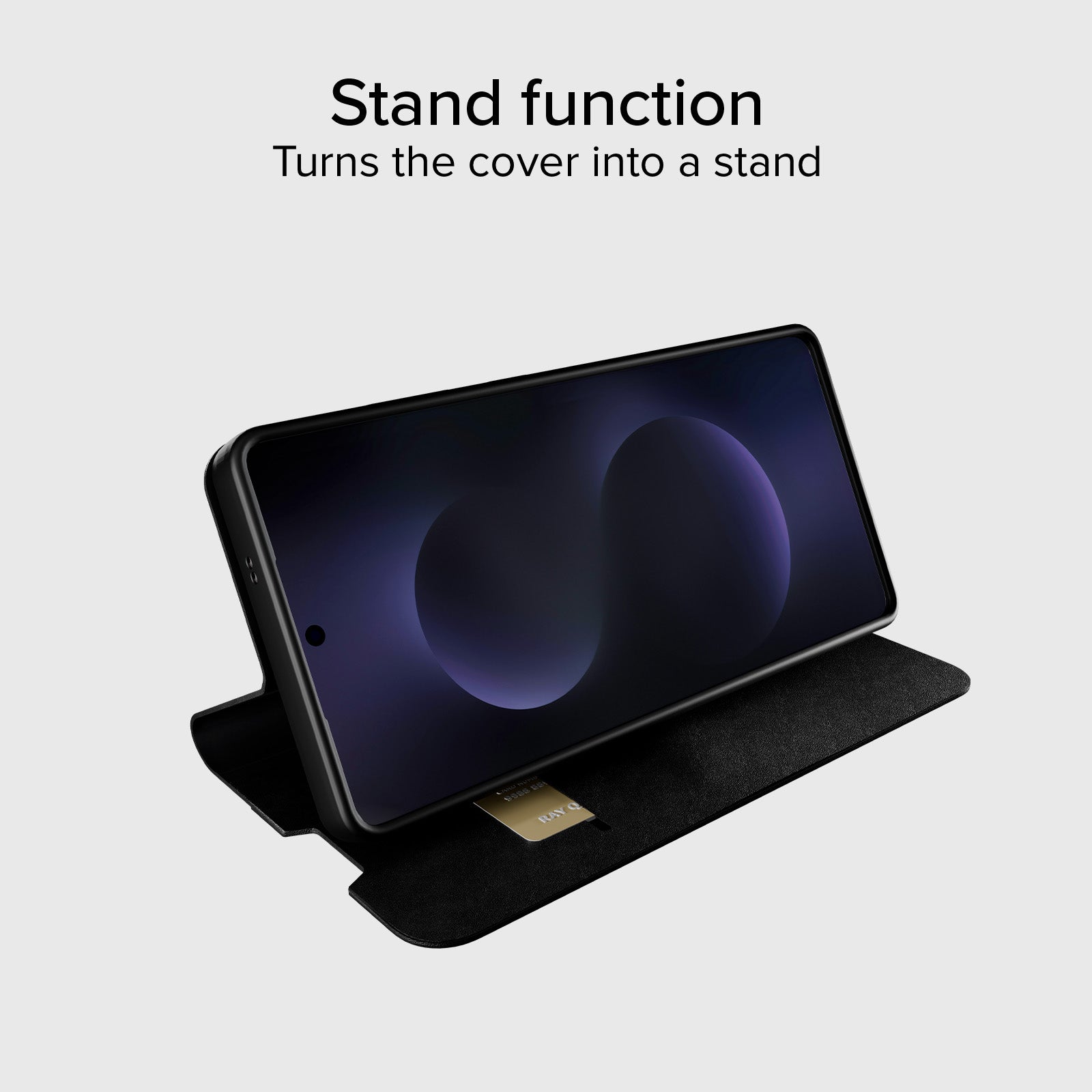 Étui portefeuille avec support et surface douce au toucher pour Samsung S26