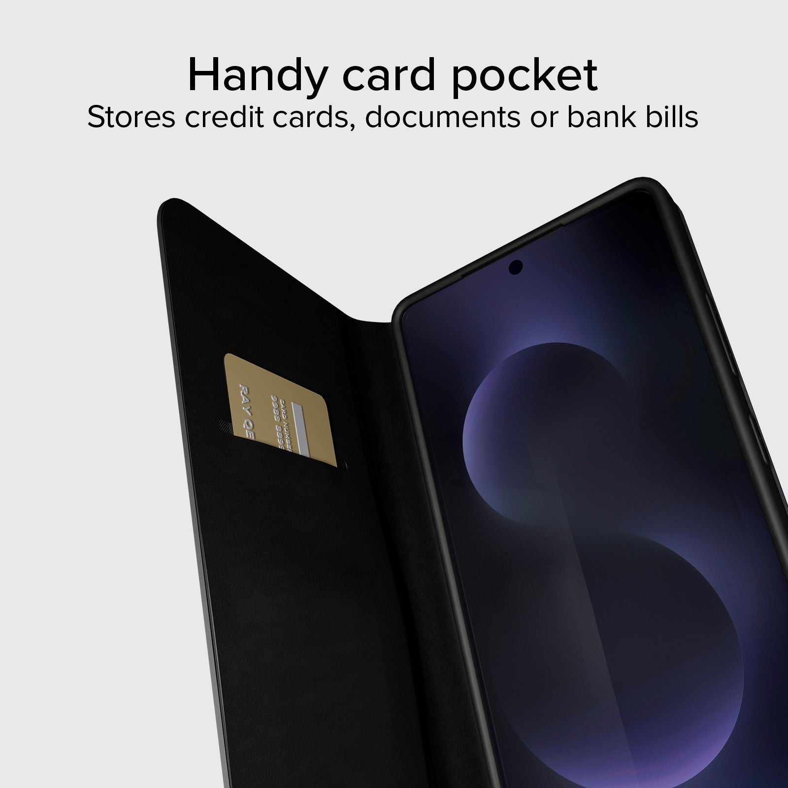 Klapphülle mit Ständer und Soft-Touch-Oberfläche für das Samsung S26 Ultra