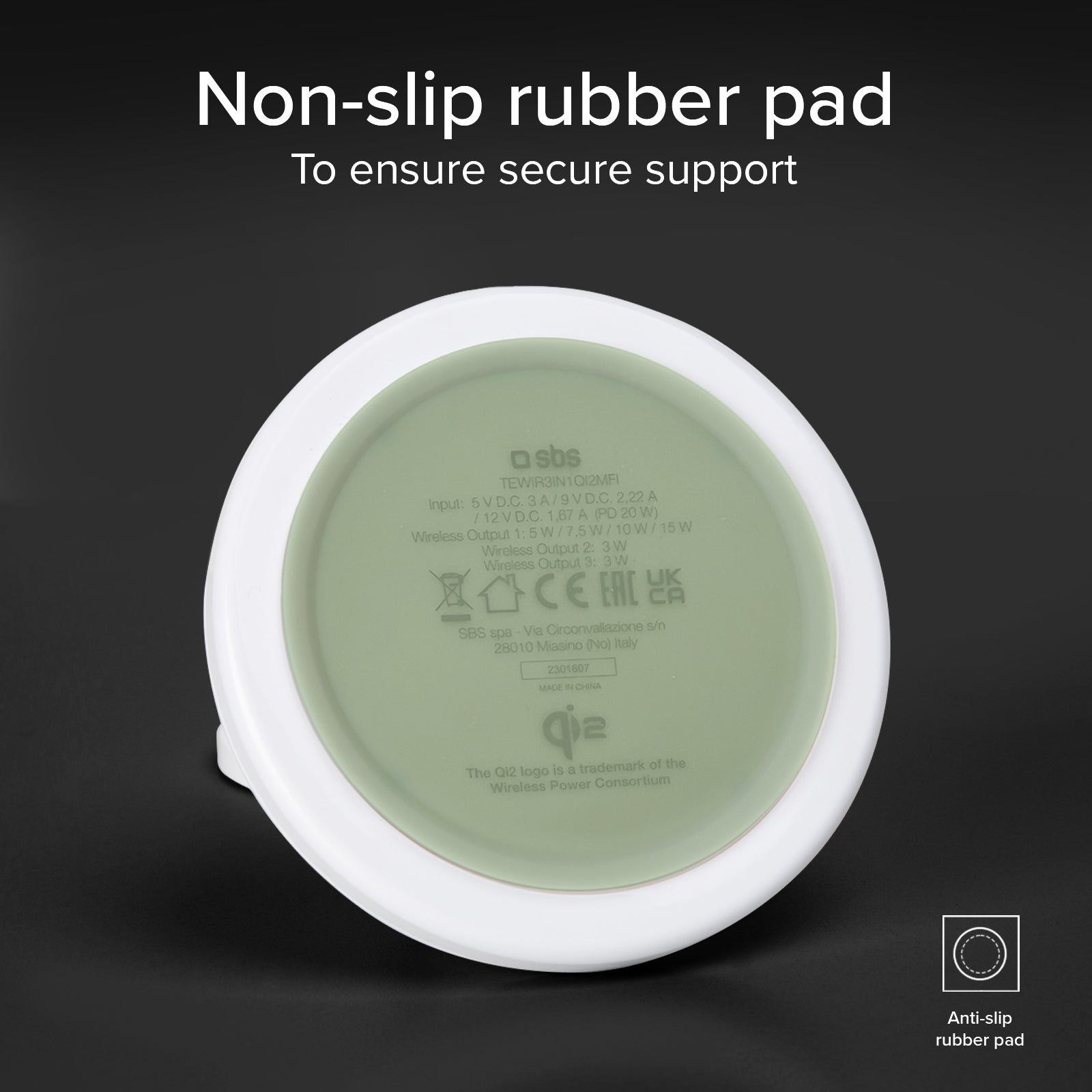 Estación de carga inalámbrica Qi2 3x1 para iPhone 16/15/14/13/12, smartphones Android, Apple Watch y auriculares inalámbricos