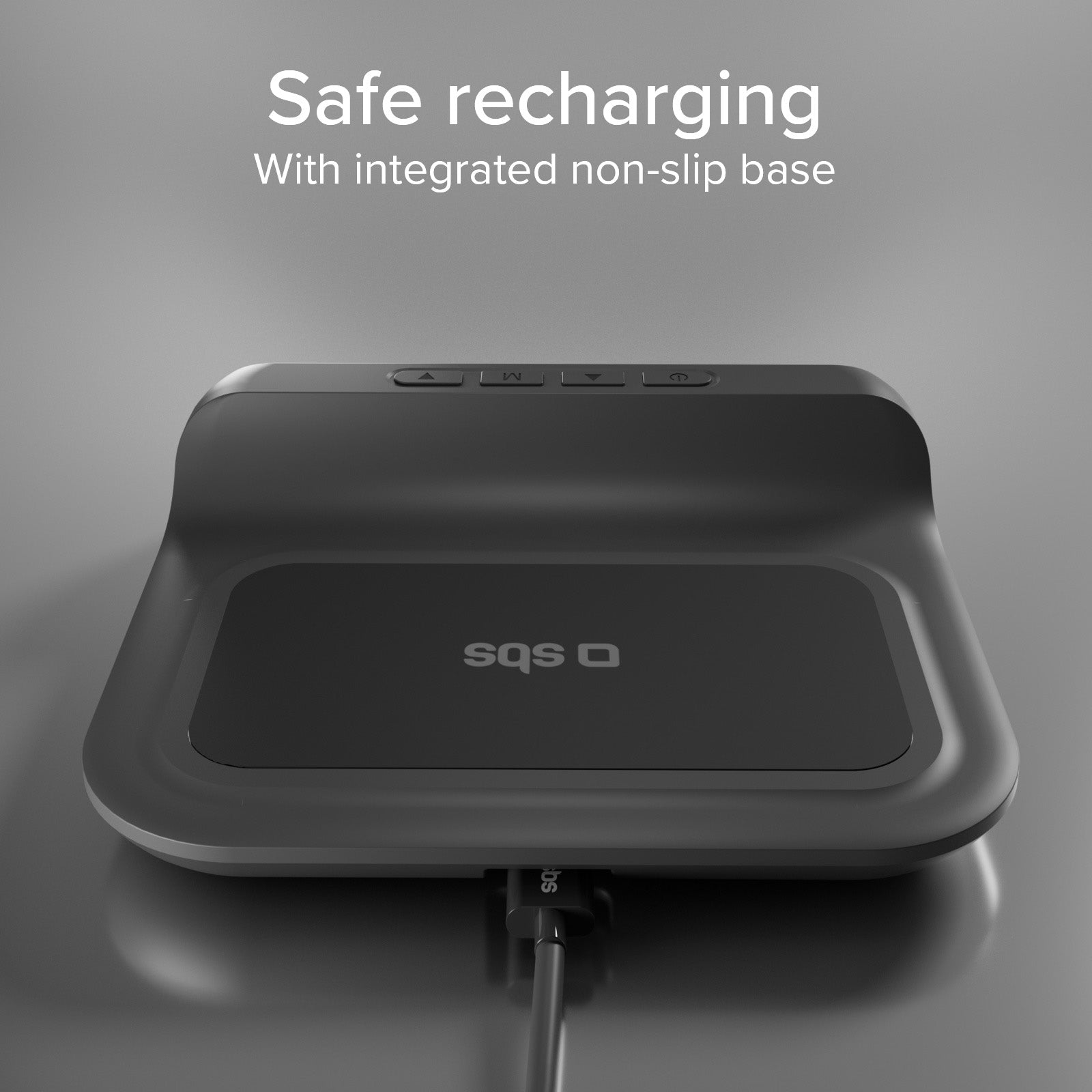 2-in-1-Wecker mit kabelloser Aufladung