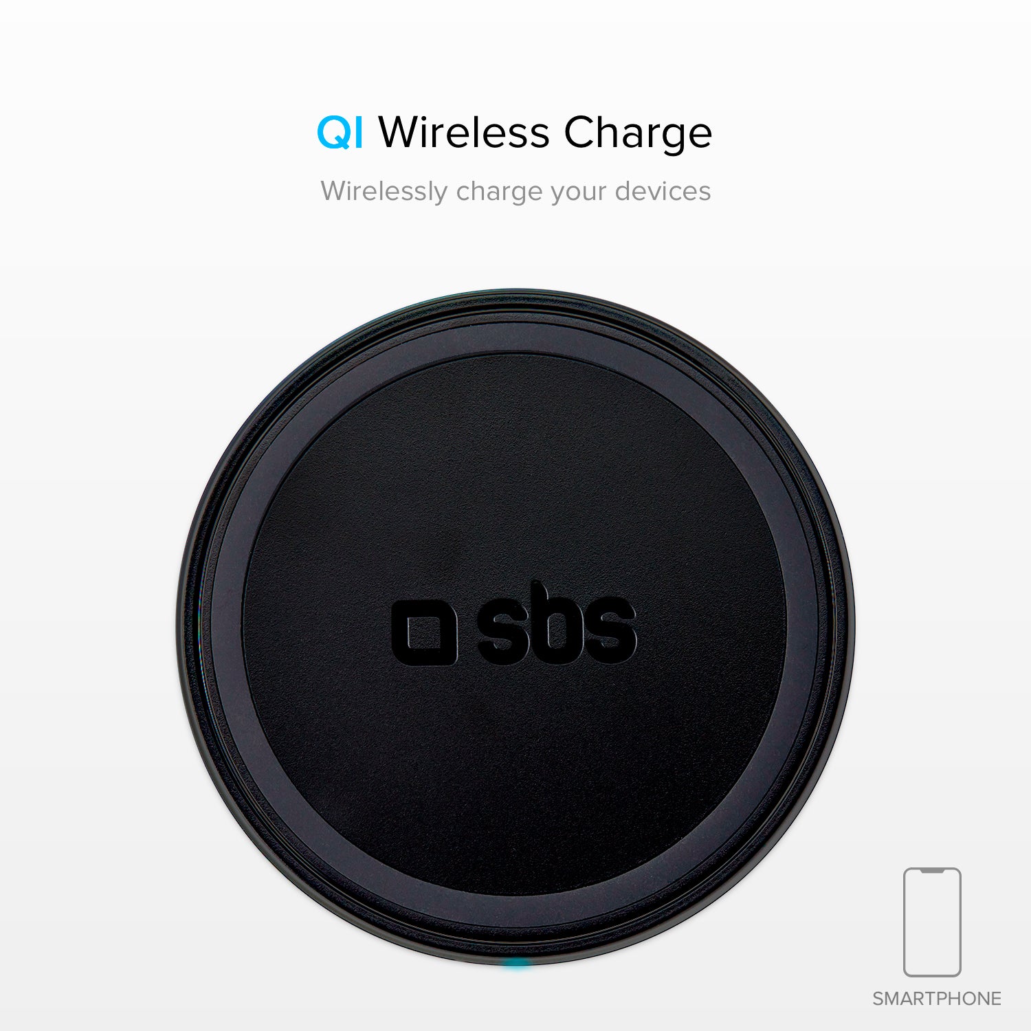 Caricatore Qi Wireless con base di ricarica rapida 10 Watt