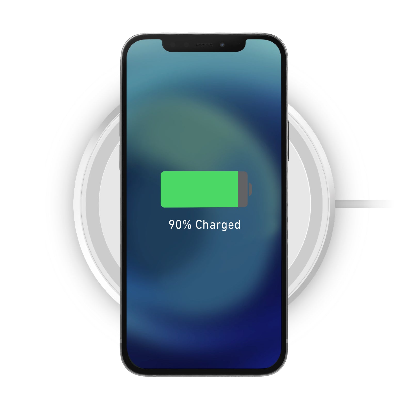 Caricatore Qi Wireless con base di ricarica ultra rapida 15 Watt