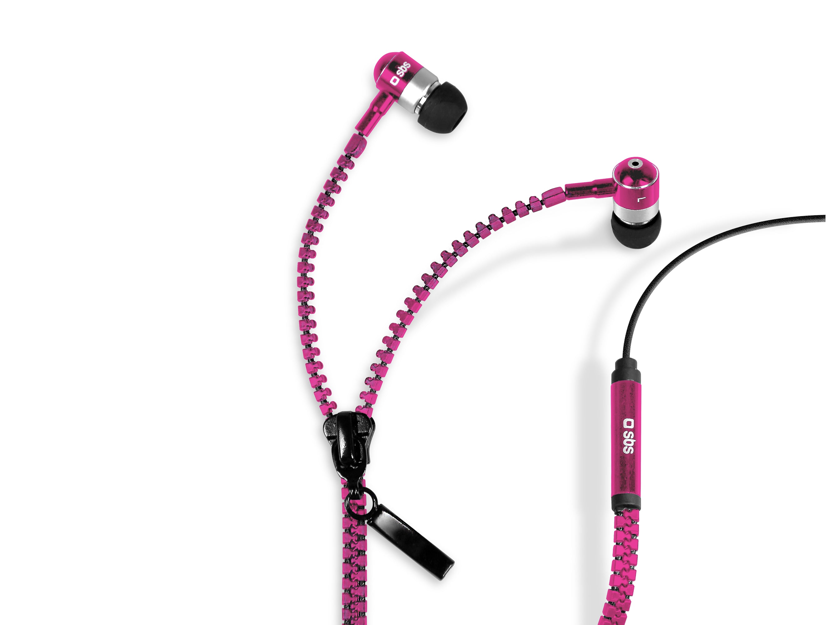 Ecouteurs filaires stéréo Zip, jack 3,5 mm avec microphone et bouton de réponse