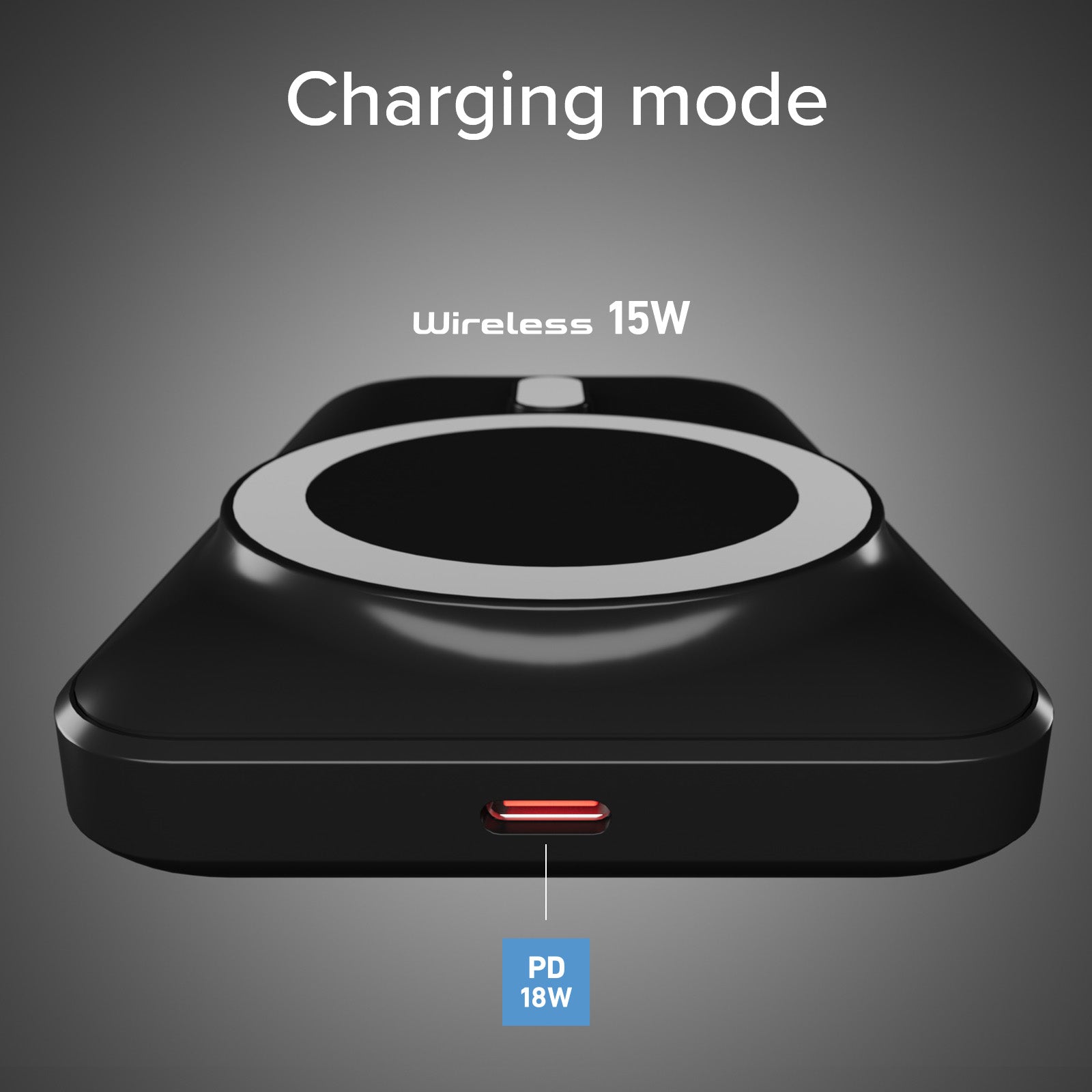 10,000 mAh Wireless Power Bank with Cooling Fan