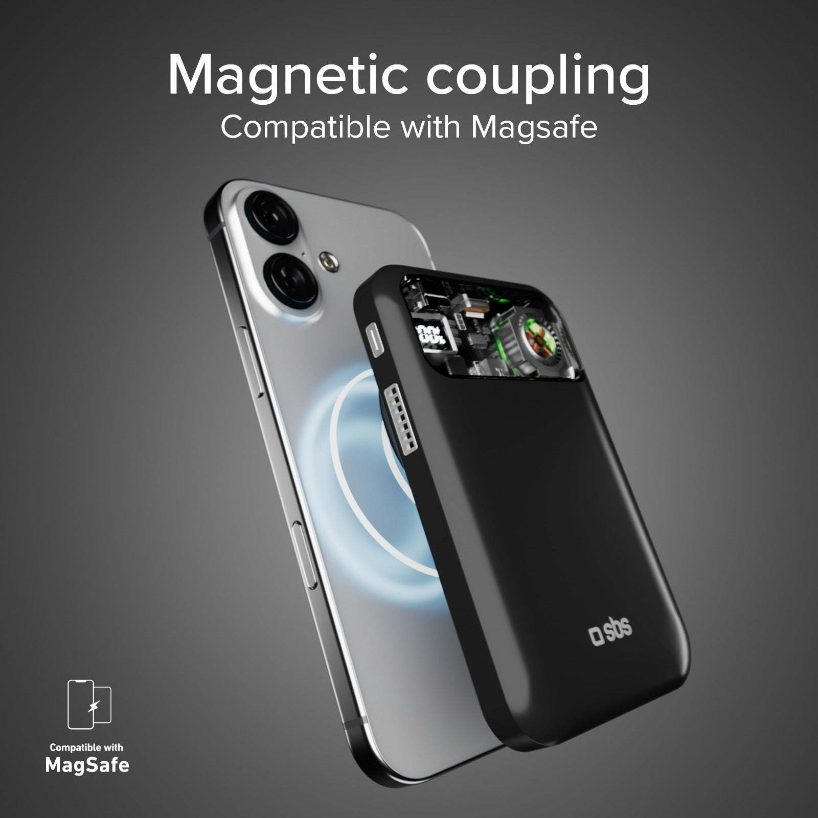 10,000 mAh Wireless Power Bank with Cooling Fan