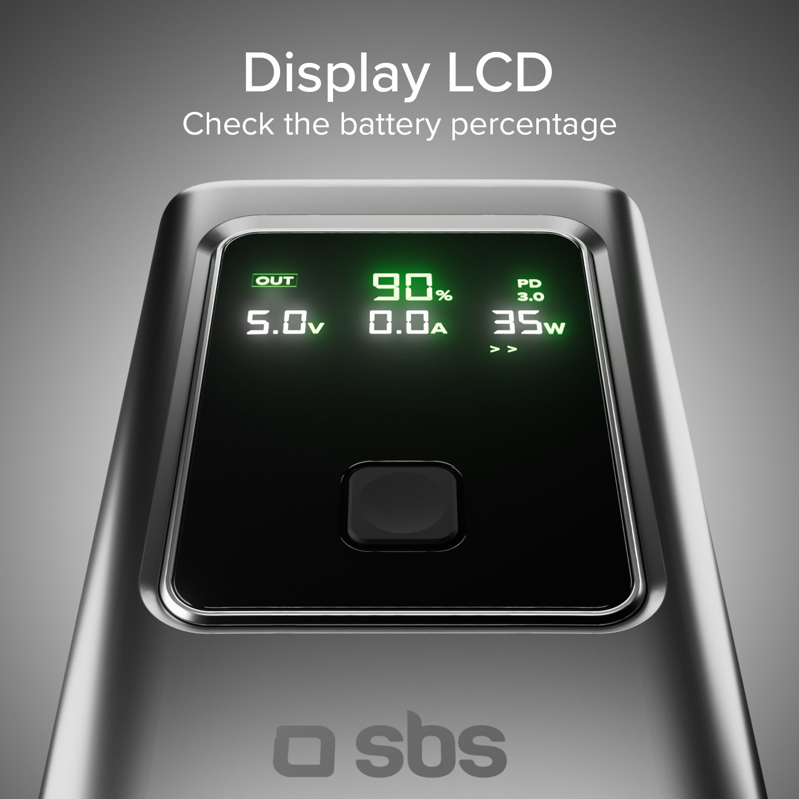 10,000 mAh LCD Power Bank with 35 W PD