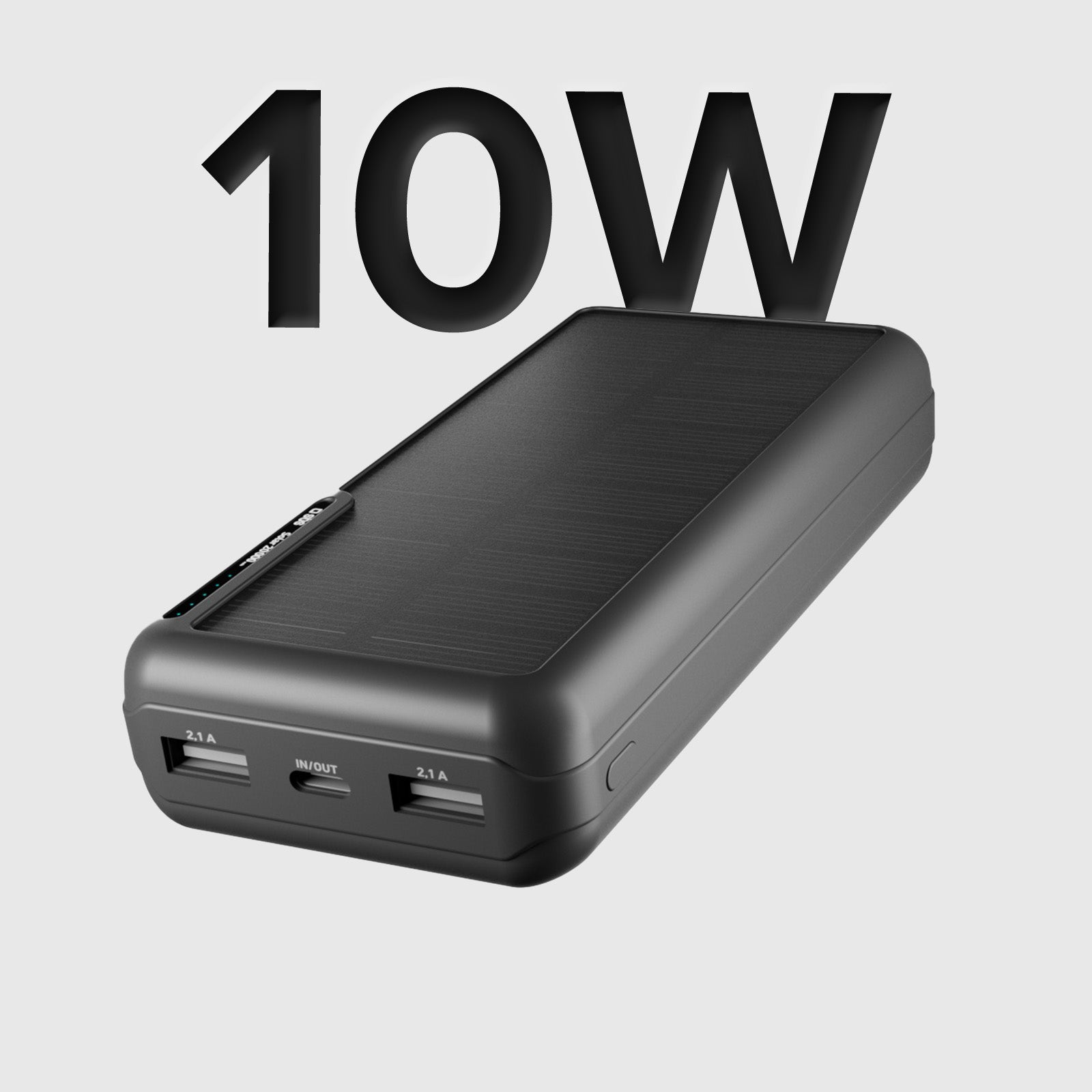 Power bank 20.000 mAh con pannello solare