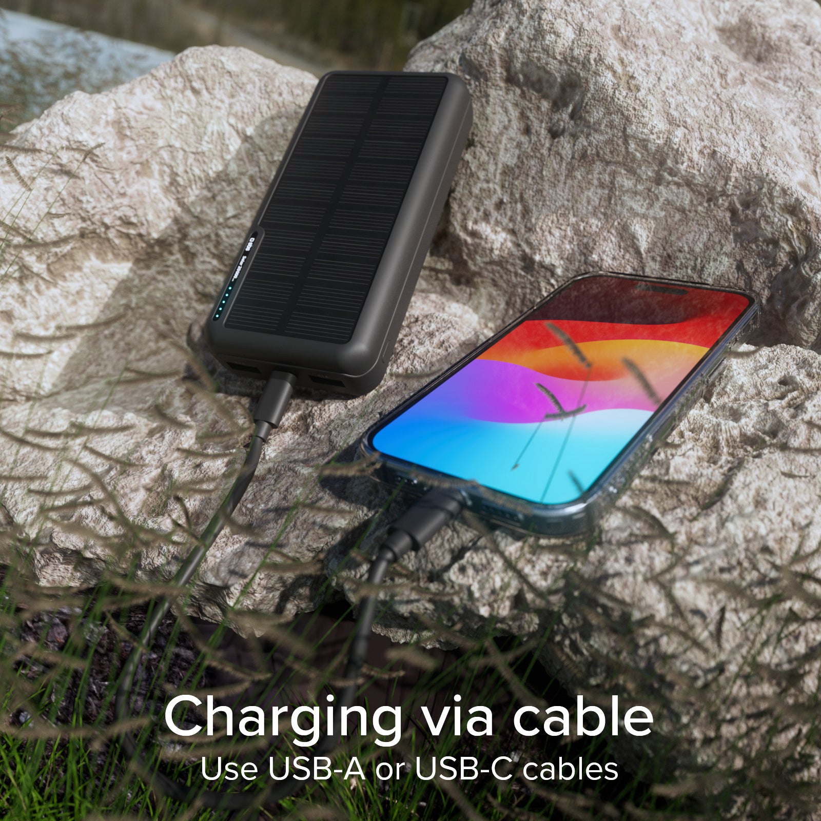 Power bank 20.000 mAh con pannello solare