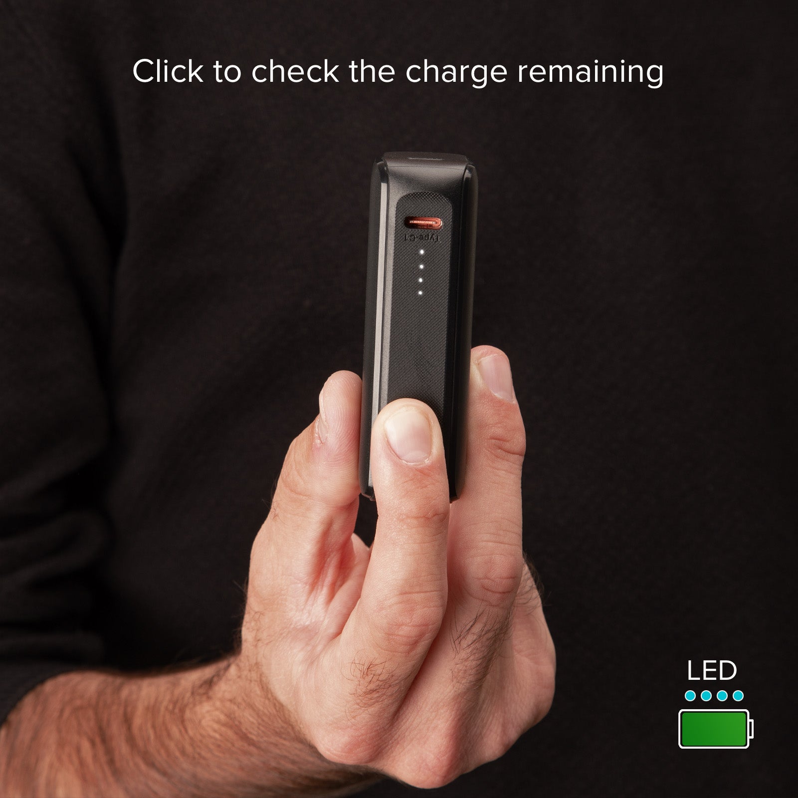 Power bank ultra compatto da 5000 mAh