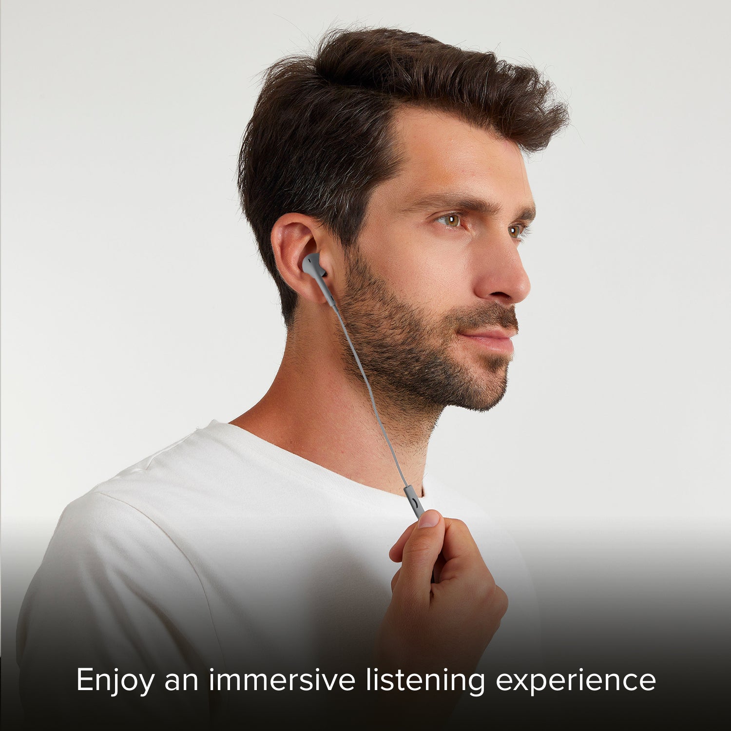 Kopfhörer mit Kabel Stereo Studio Mix 50, 3,5 mm-Klinkenstecker mit Mikrofon und Antworttaste