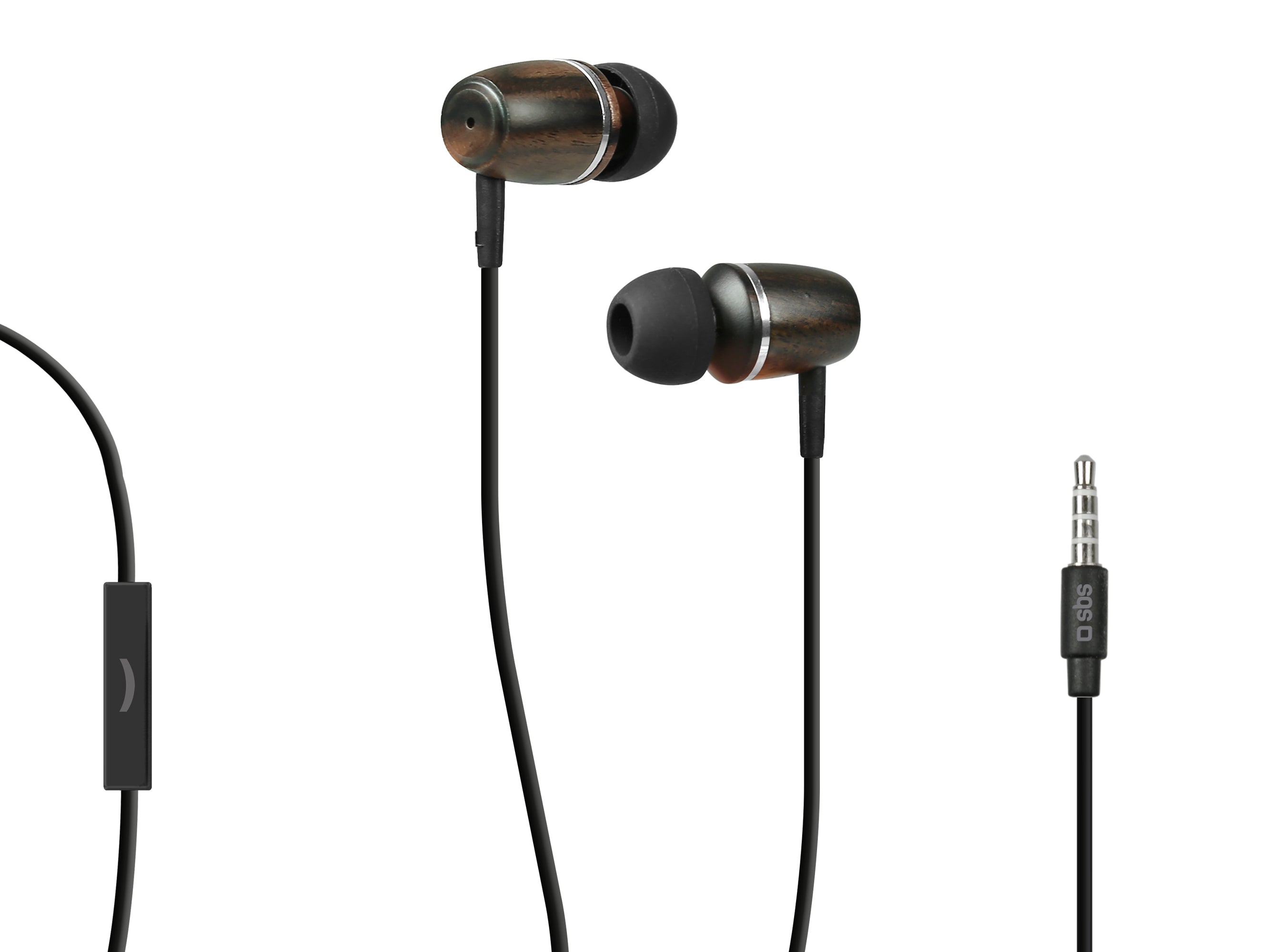 Headset stereo cable in-ear Studio Mix 60, 3.5 mm plug, with microphone and answer button