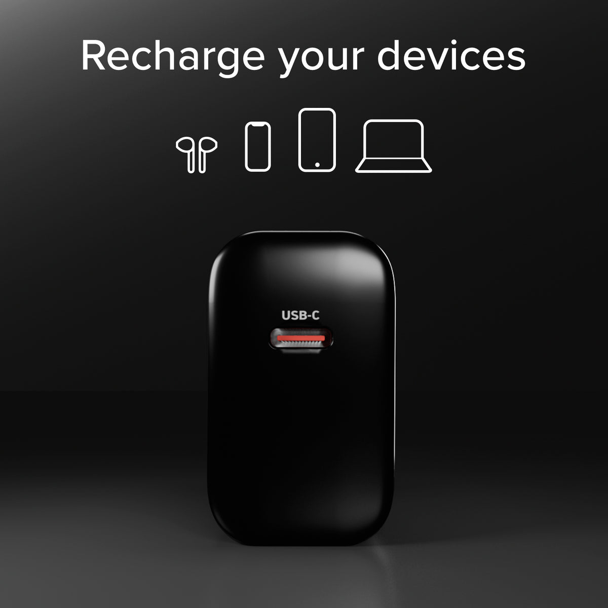 Lade-Kit ideal für Laptops mit 45W Power Delivery Ladegerät und 2 m USB-C-Kabel