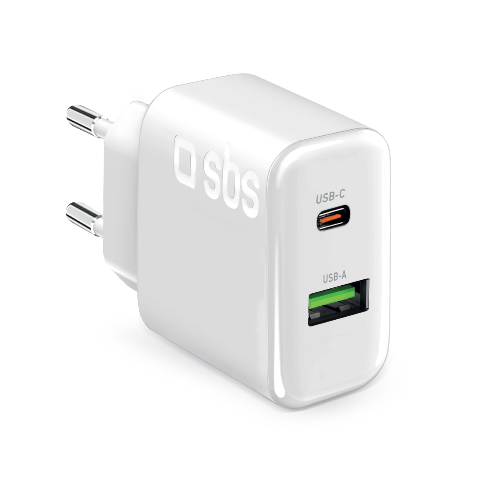 70W wall charger for MacBook with dual USB-C Power Delivery and USB-A