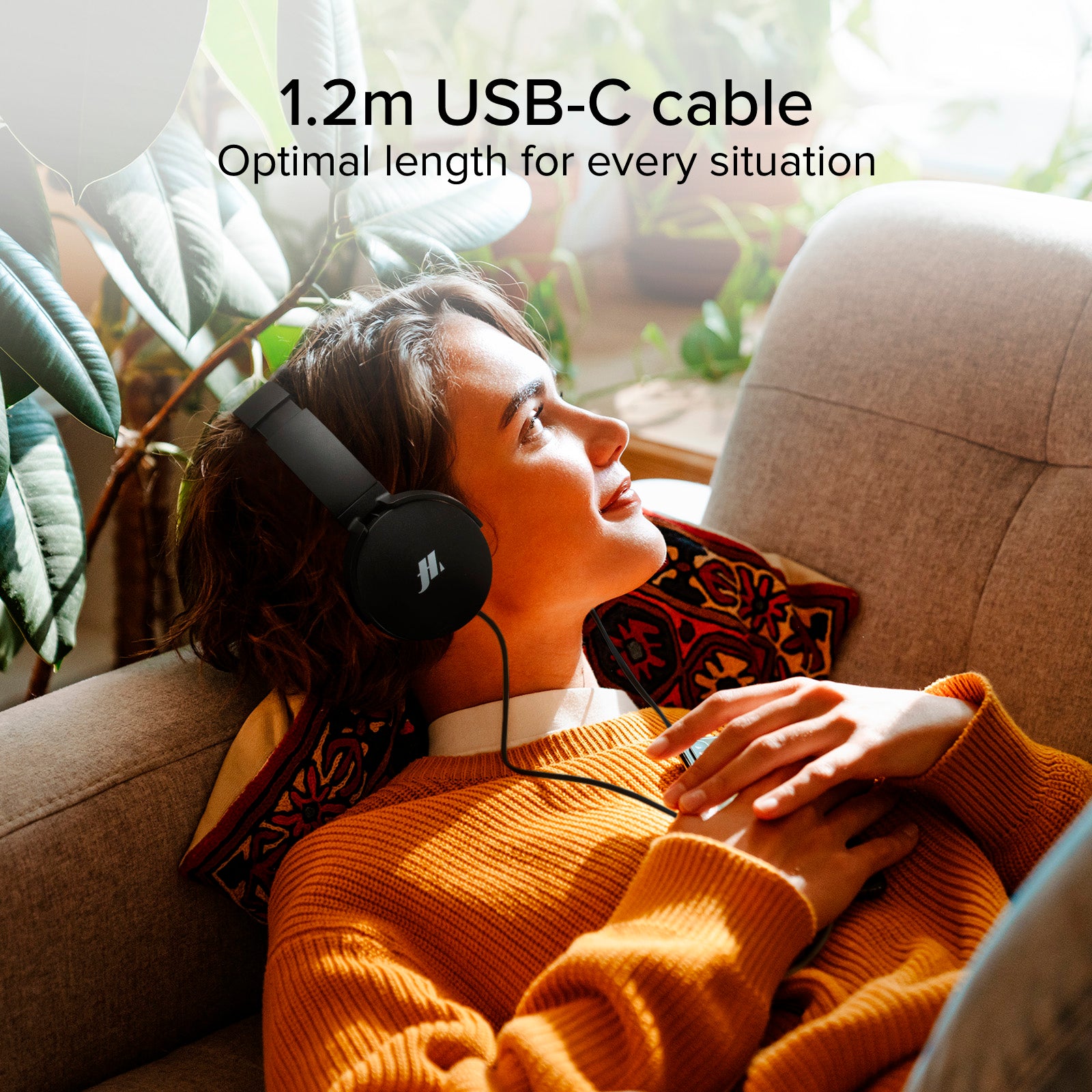 Cuffie a filo con USB-C e padiglioni morbidi rotanti