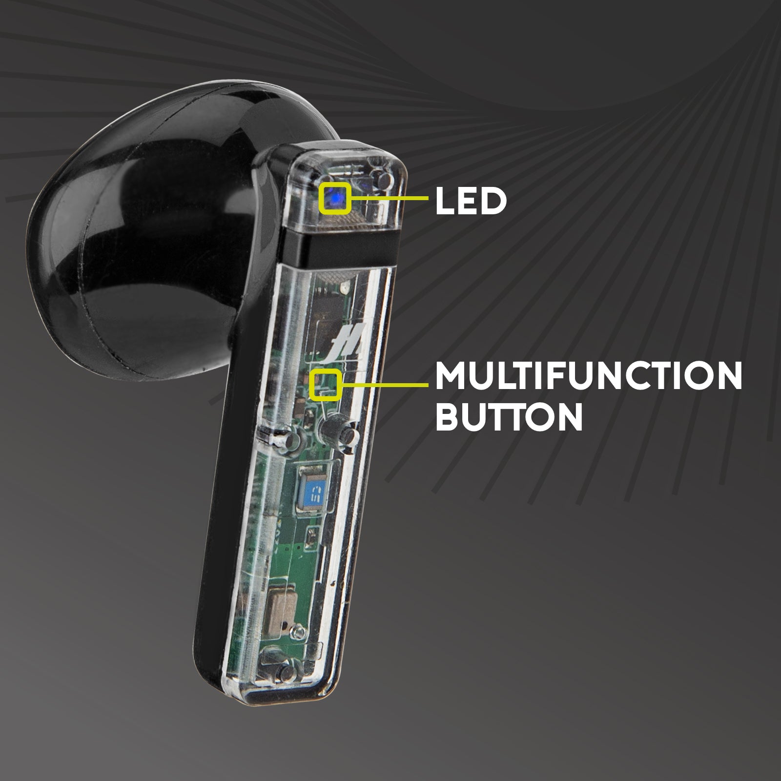 TWS Icy – auricolari dotati di tecnologia True Wireless Stereo e con design trasparente