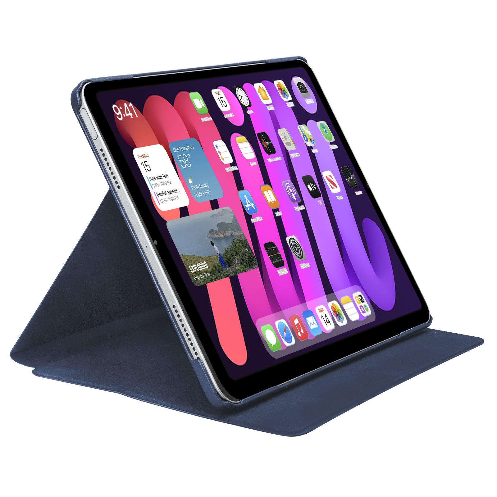 Book Pro-Schutzhülle mit Ständer für iPad Mini 6/Mini 7