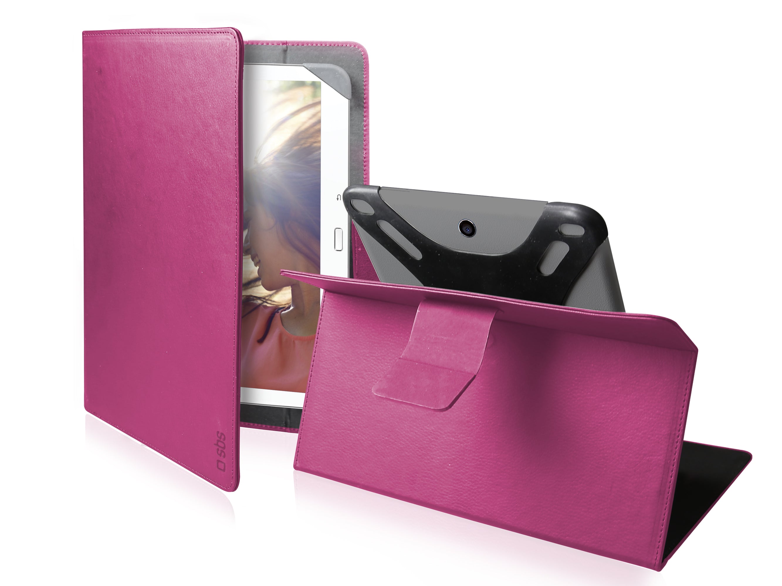 Klapphülle in universellem Hochformat Rotation für Tablet bis zu 11''