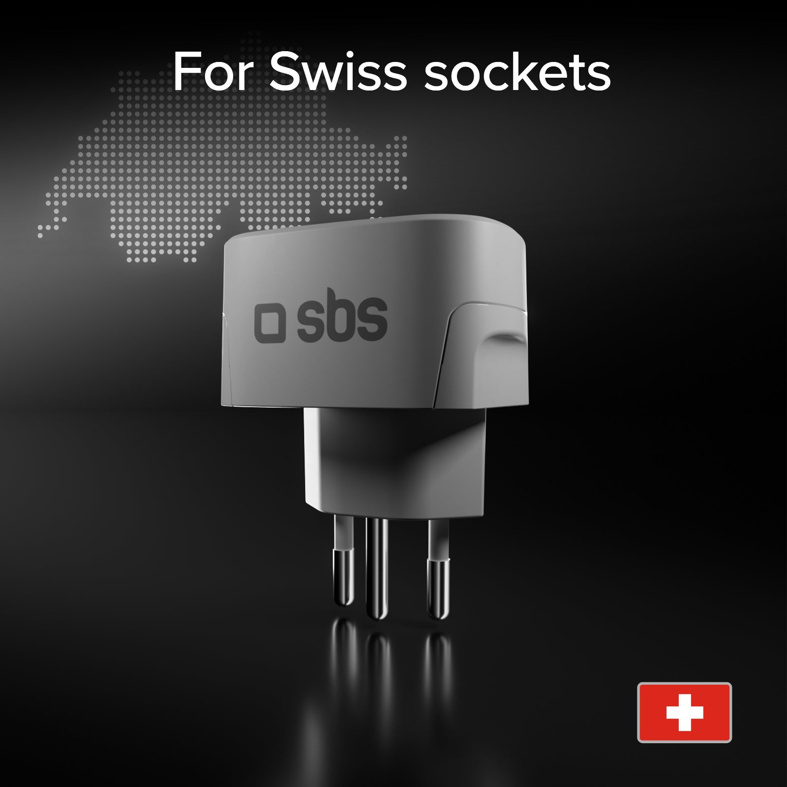 Universal Travel Adapter Type J – Swiss Plug