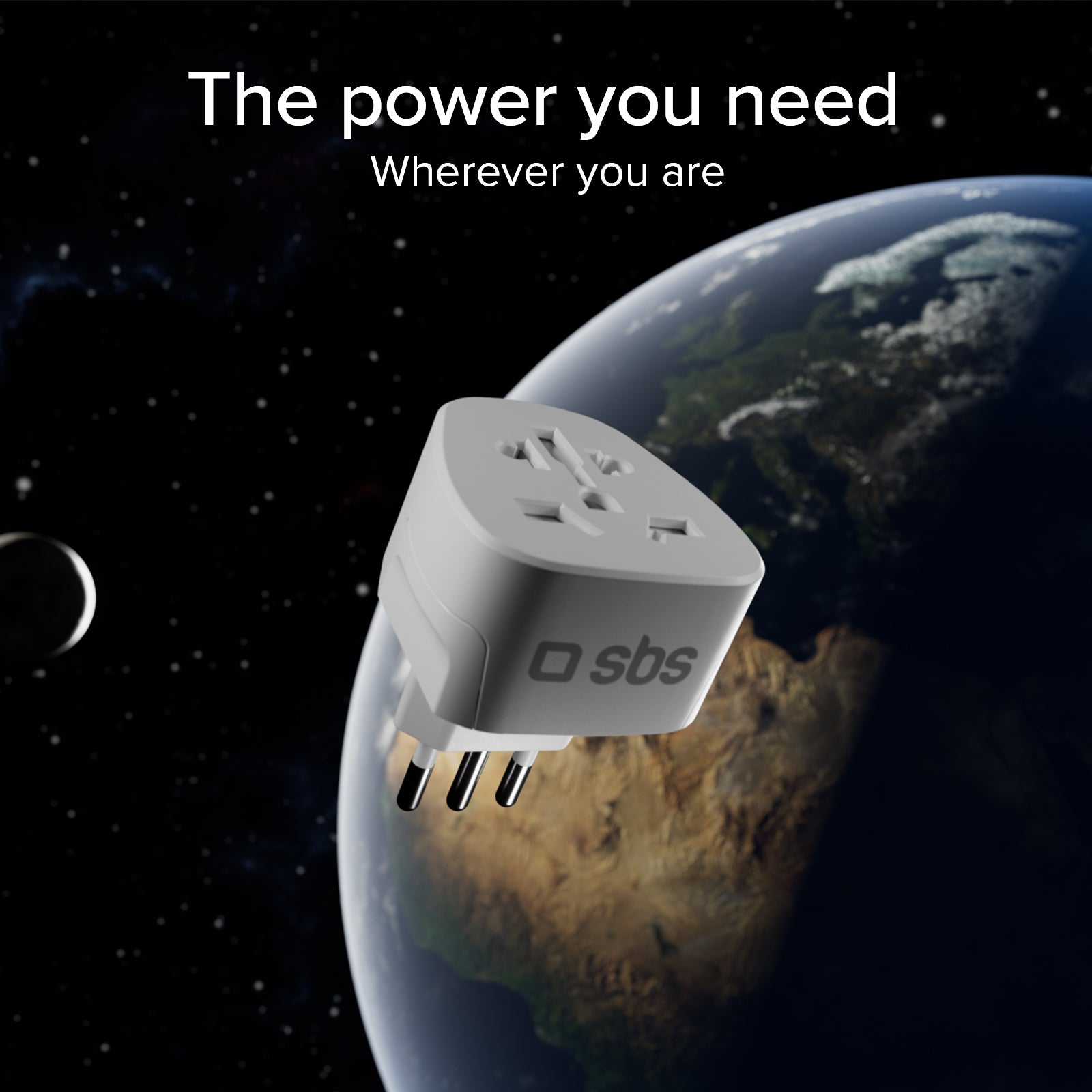 Universal-Reiseadapter Typ C – Italienischer Stecker