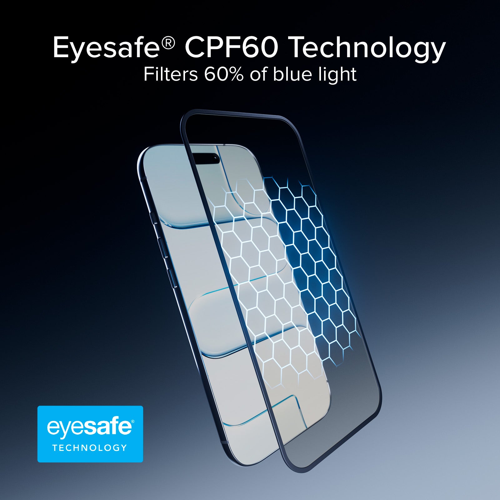 Full Cover Schutzglas Anti-Blaulicht mit Eyesafe® CPF60 Technologie für iPhone Air
